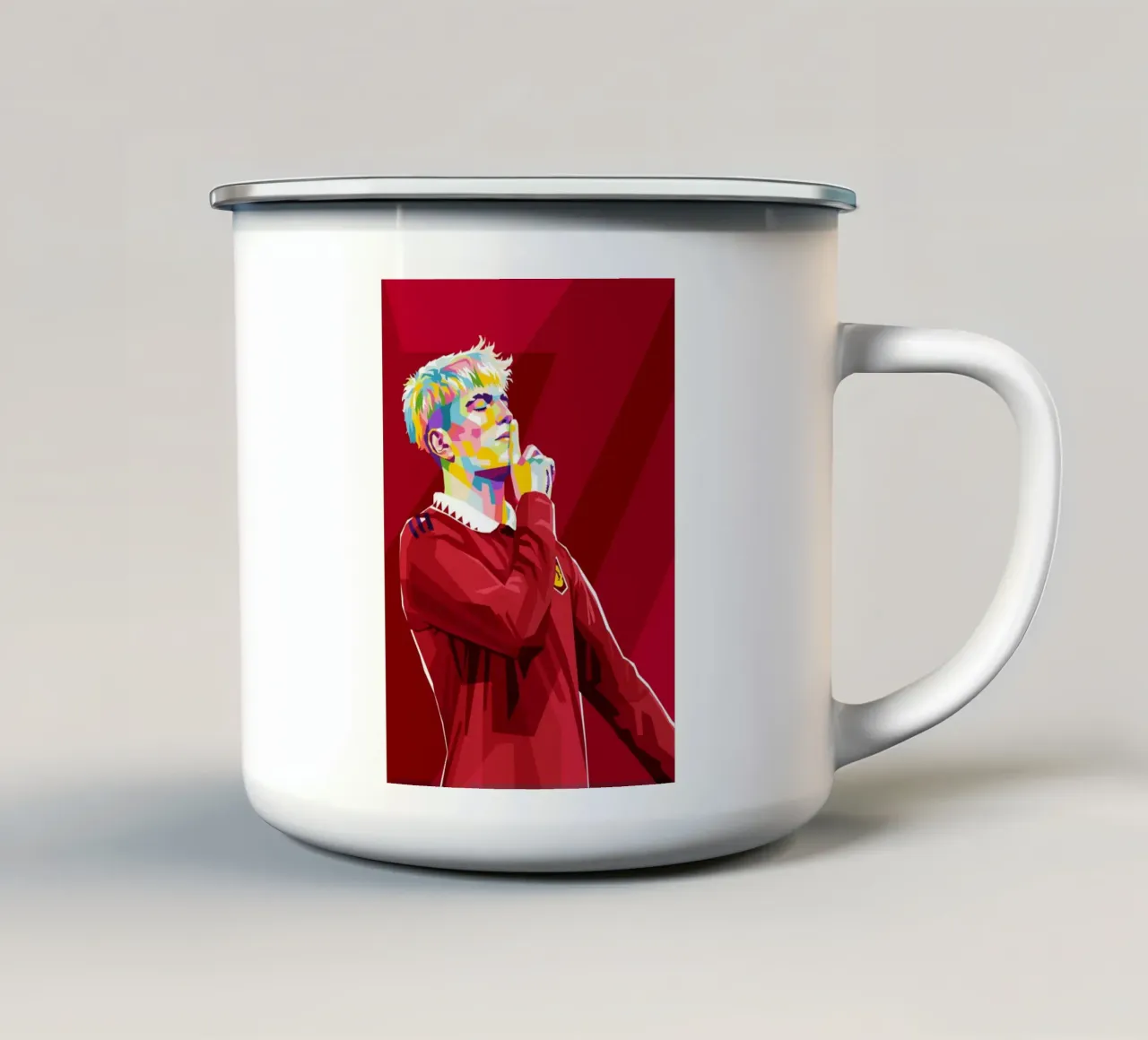 Garnacho wpap Pop art tazza in smalto da WPAP MALANG