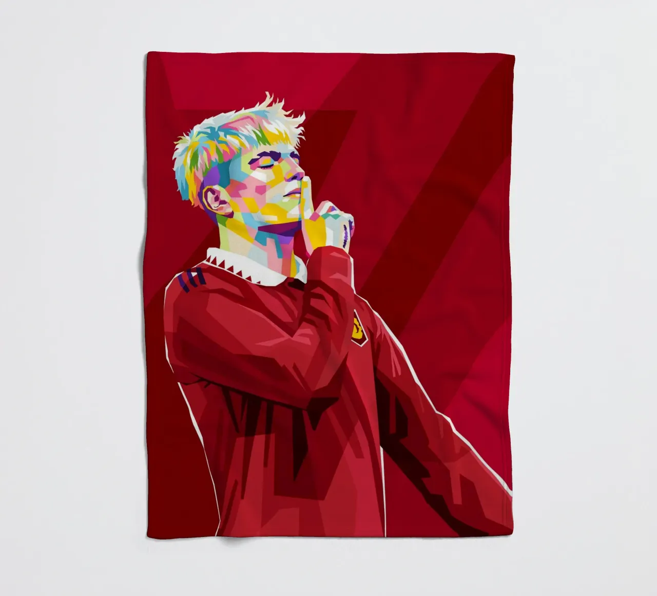 Garnacho wpap Pop art coperta in pile da WPAP MALANG