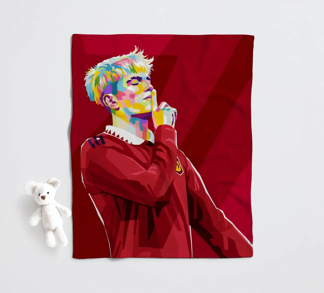 Garnacho wpap Pop art coperta in pile da WPAP MALANG