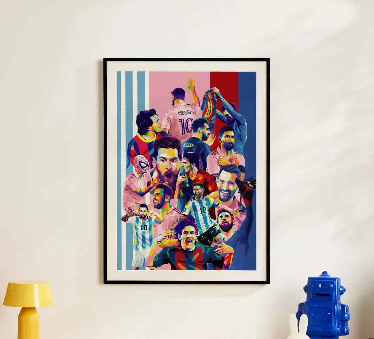 Lionel Messi All time poster con telaio in legno da WPAP MALANG