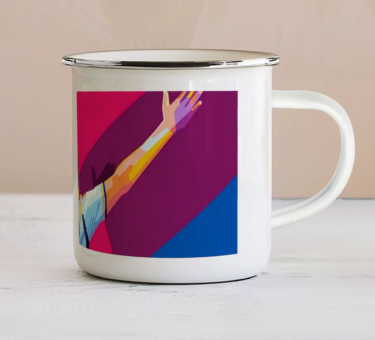 Vinicius Jr X Bellingham tazza in smalto da WPAP MALANG