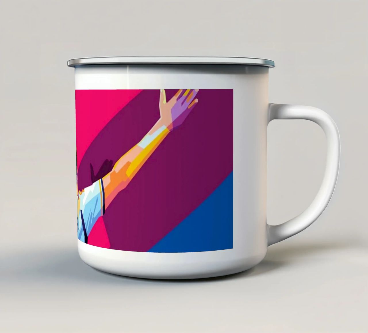 Vinicius Jr X Bellingham tazza in smalto da WPAP MALANG