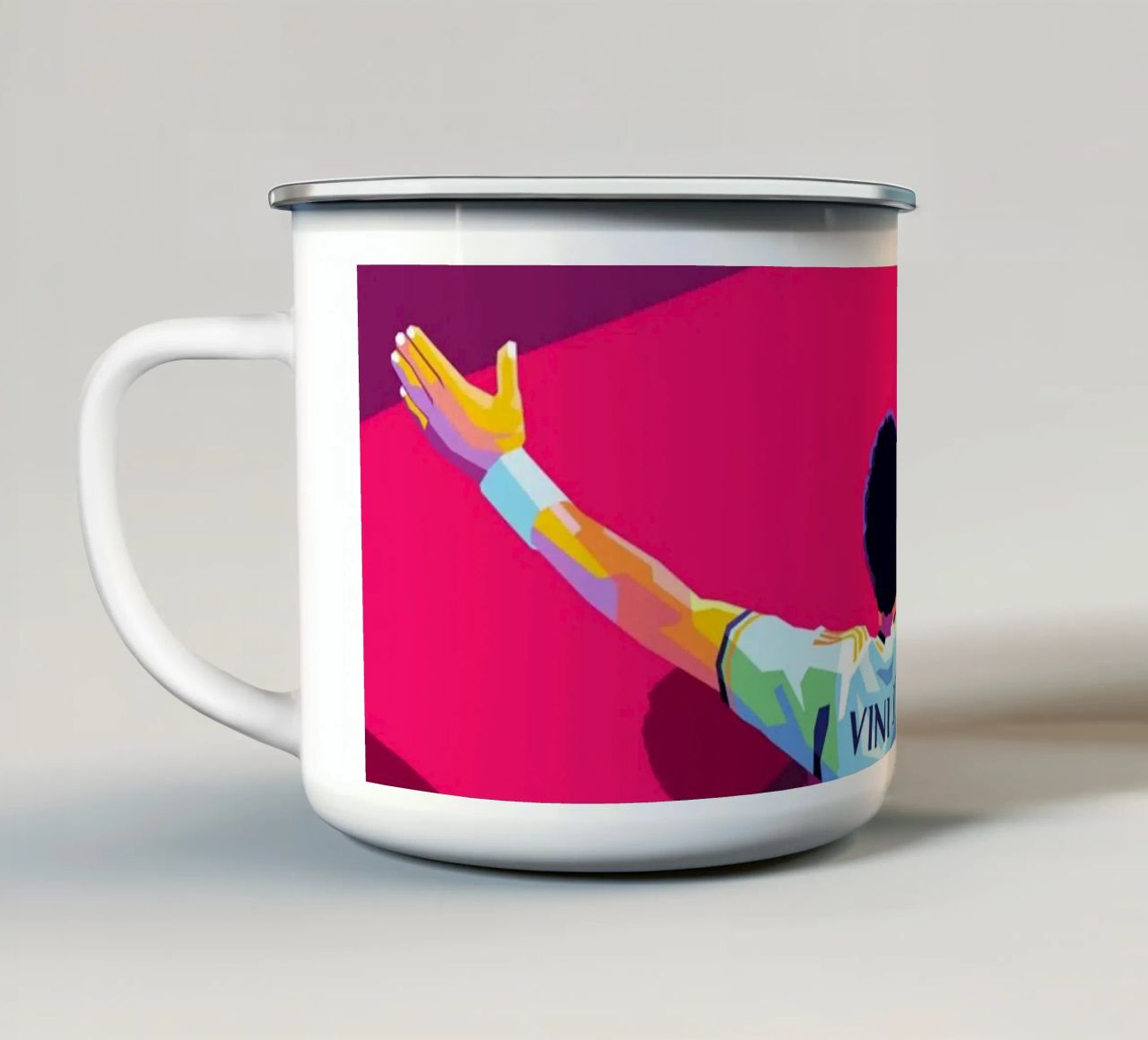 Vinicius Jr X Bellingham tazza in smalto da WPAP MALANG