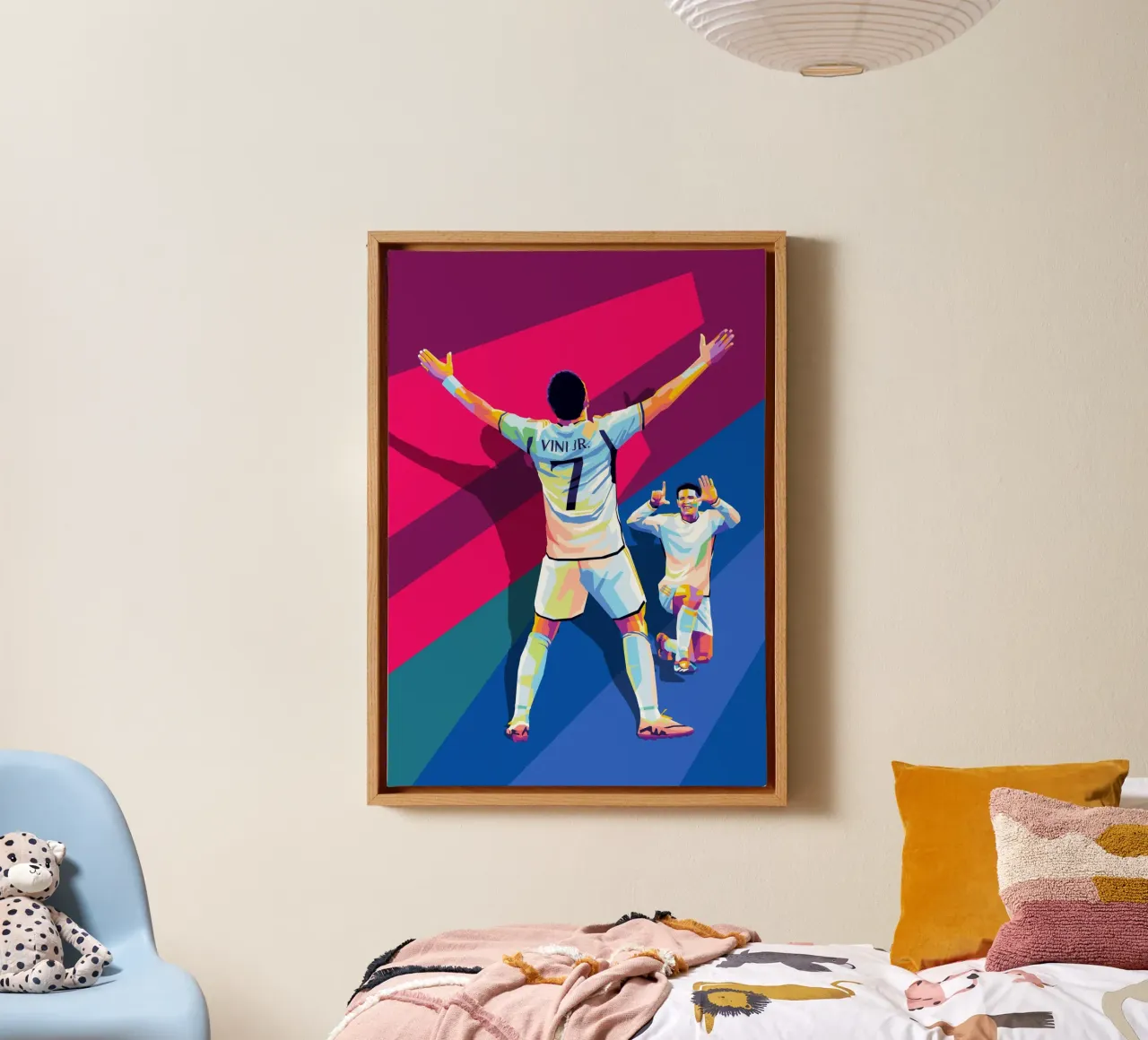 Vinicius Jr X Bellingham canvas by WPAP MALANG