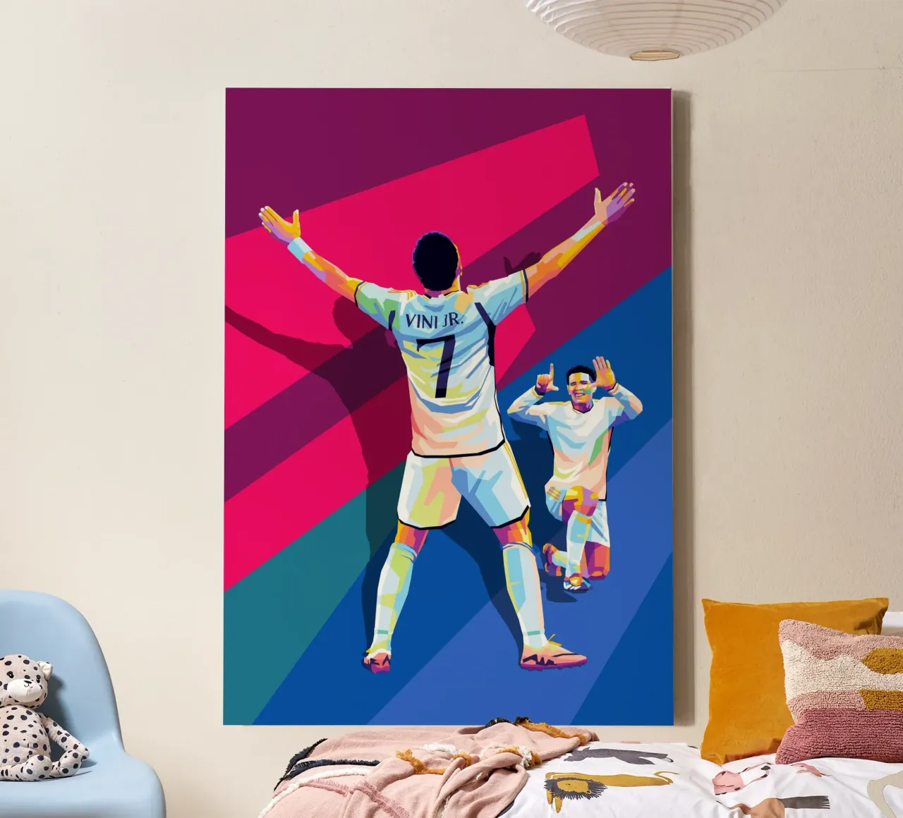Vinicius Jr X Bellingham canvas by WPAP MALANG