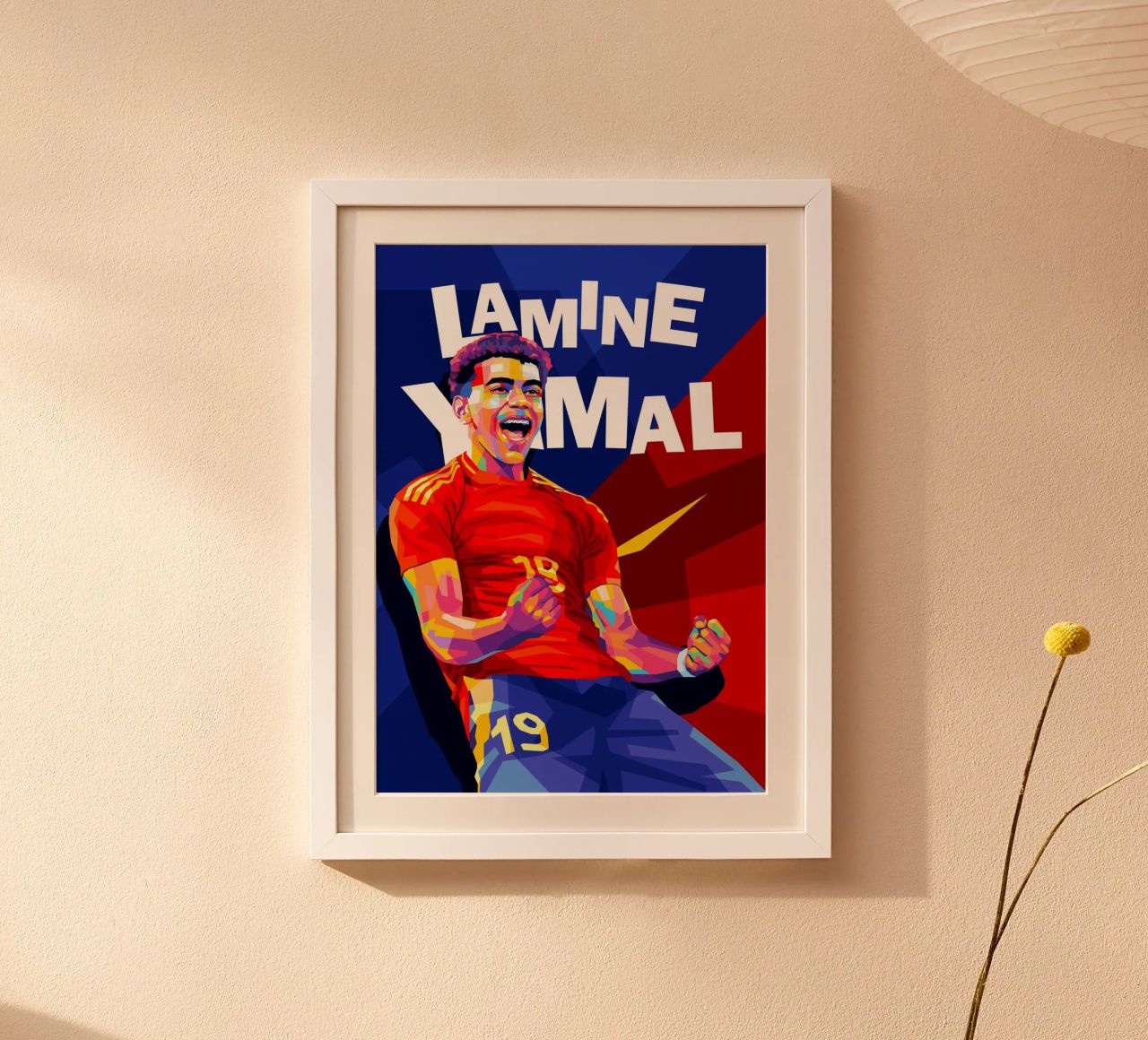 Lamine Yamal Spain poster de WPAP MALANG