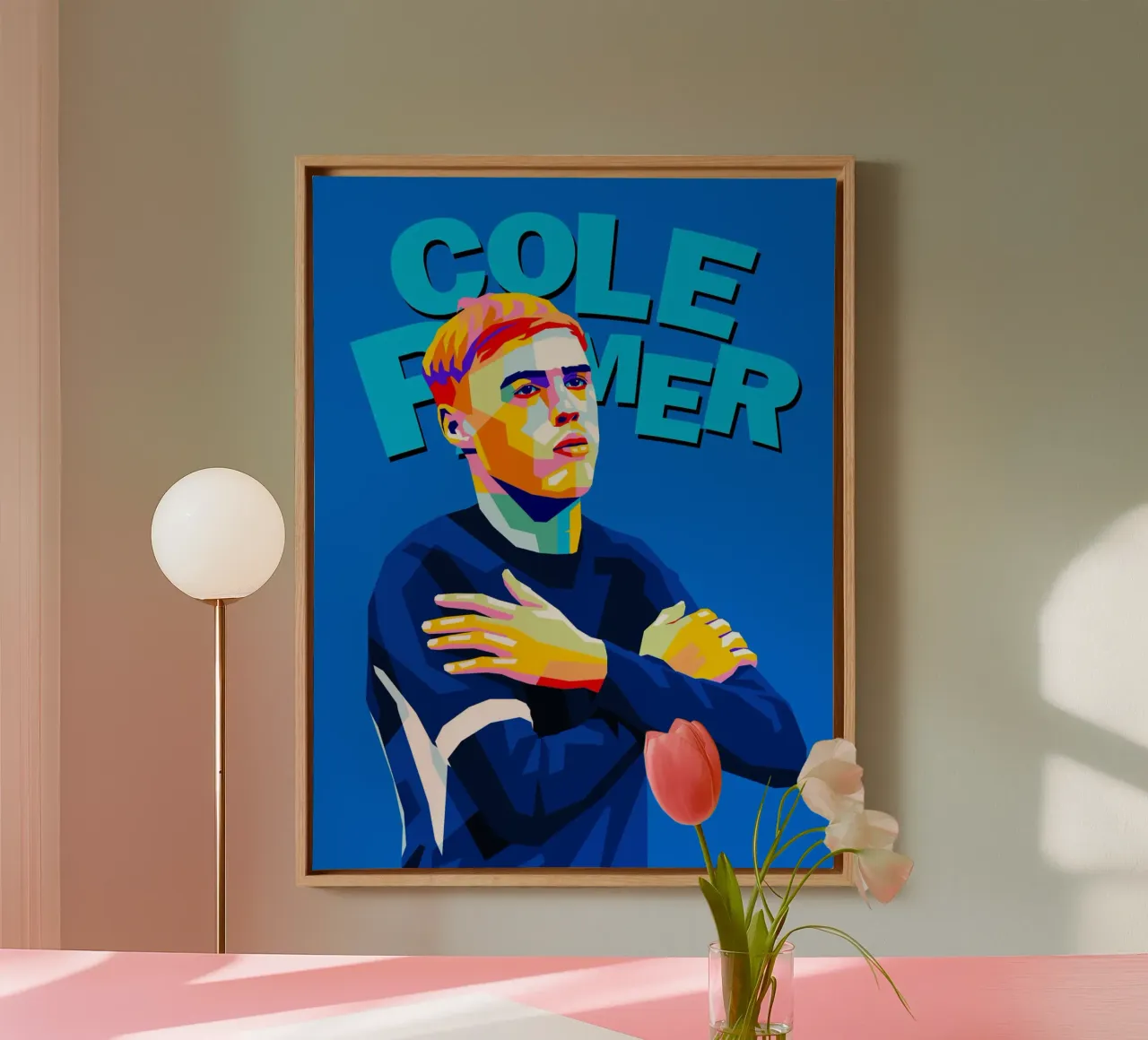 cole palmer wpap pop art tela da WPAP MALANG