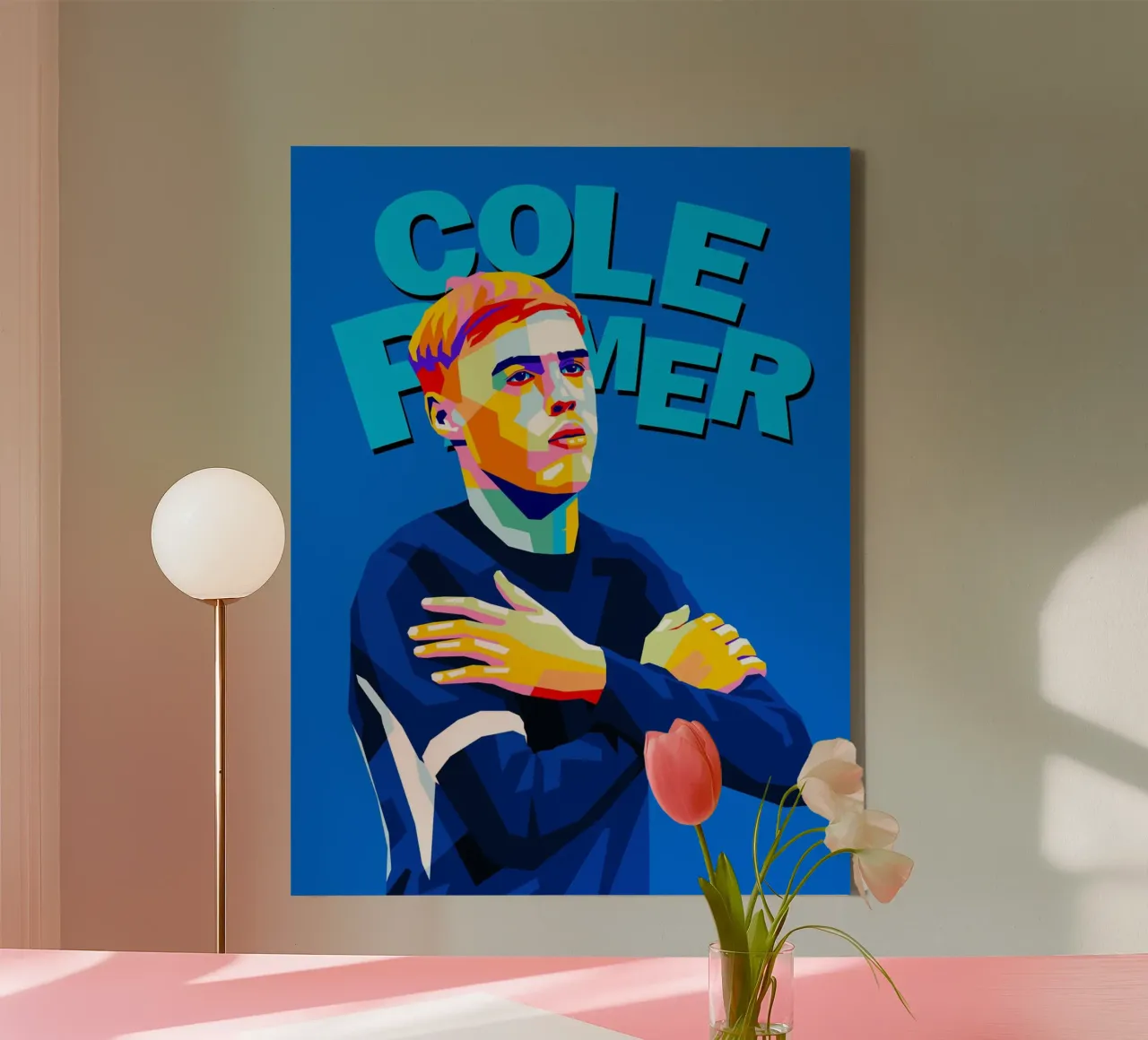 cole palmer wpap pop art tela da WPAP MALANG