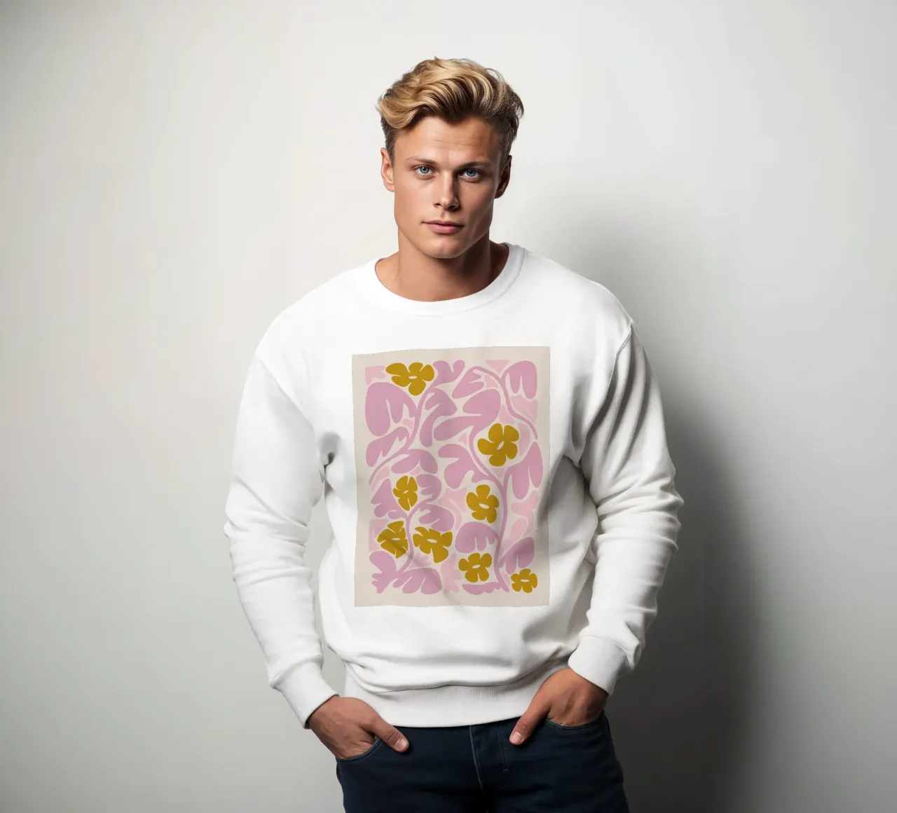 Arte floreale astratta: Boho Bloom, Botanico Retrò, Estetico felpa da NorwesClub