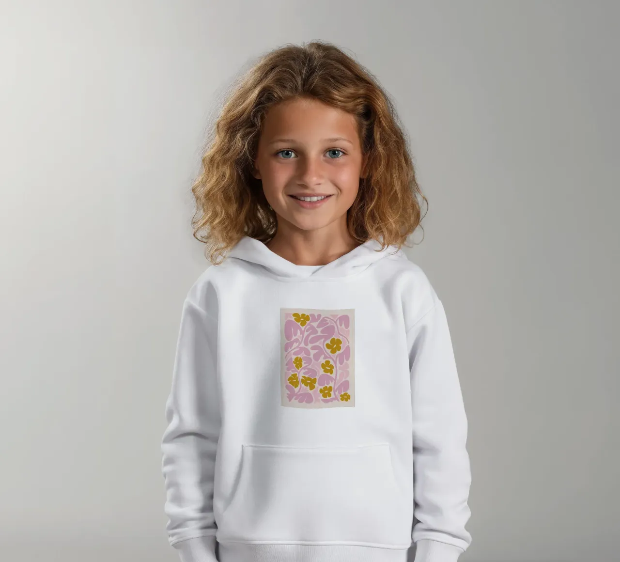 Arte floreale astratta: Boho Bloom, Botanico Retrò, Estetico felpa bambino con cappuccio da NorwesClub