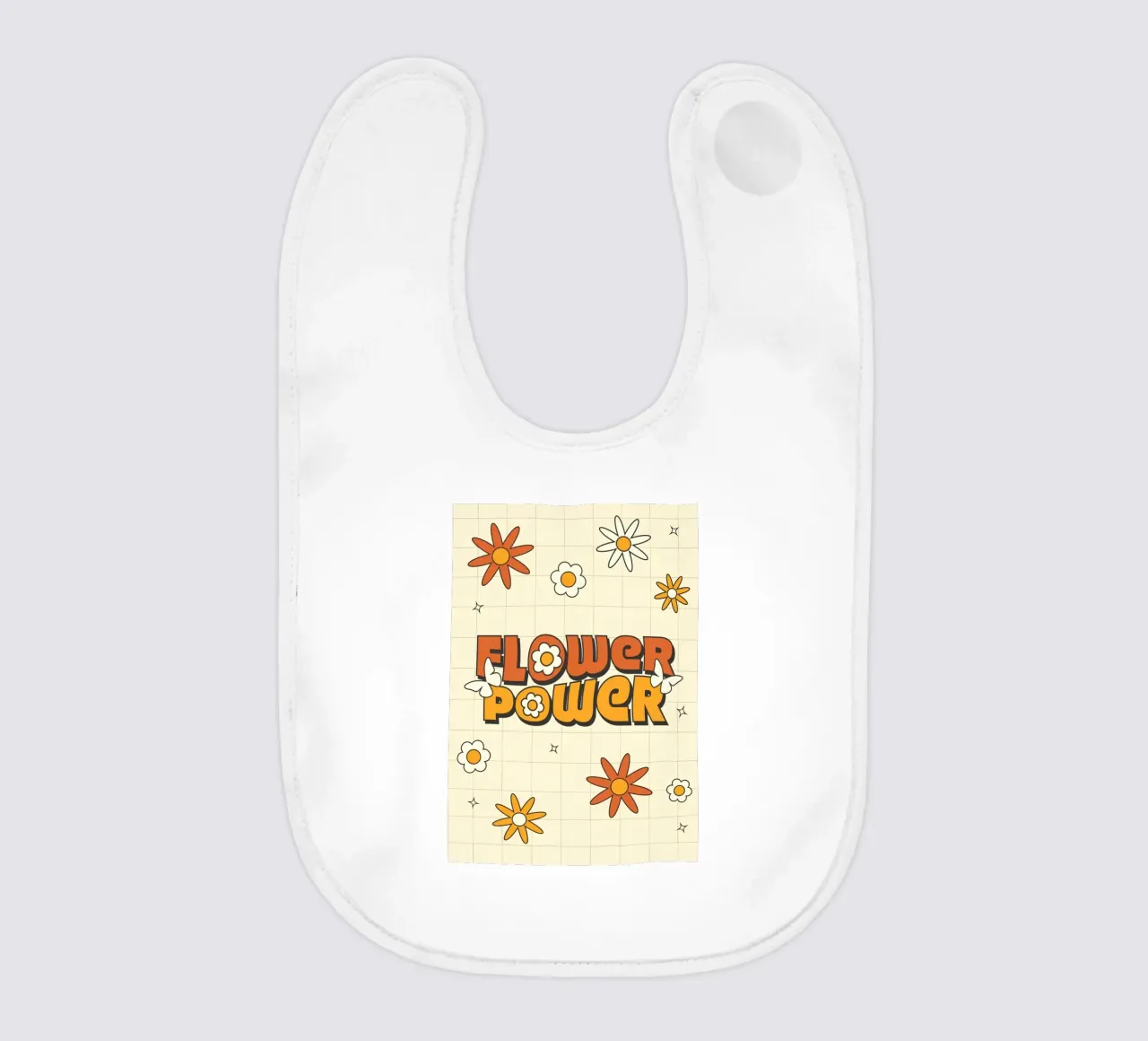 Retro "Flower Power" Kunst: 70er Jahre Vibes, Groovy, Hippie Aestheti Babylätzchen von NorwesClub