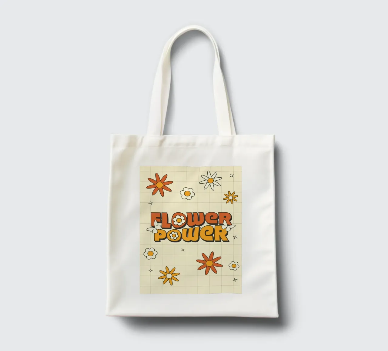 Retro "Flower Power" Art: 70s Vibes, Groovy, Hippie Aestheti tote bag by NorwesClub