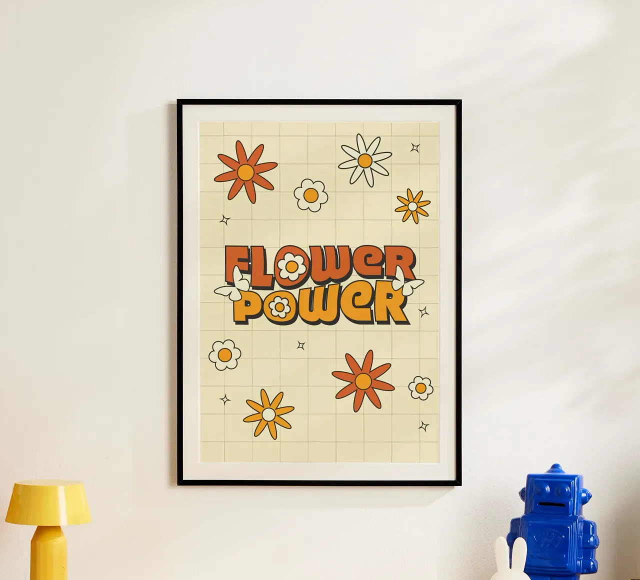 Retro "Flower Power" Kunst: 70er Jahre Vibes, Groovy, Hippie Aestheti Hahnemühle von NorwesClub