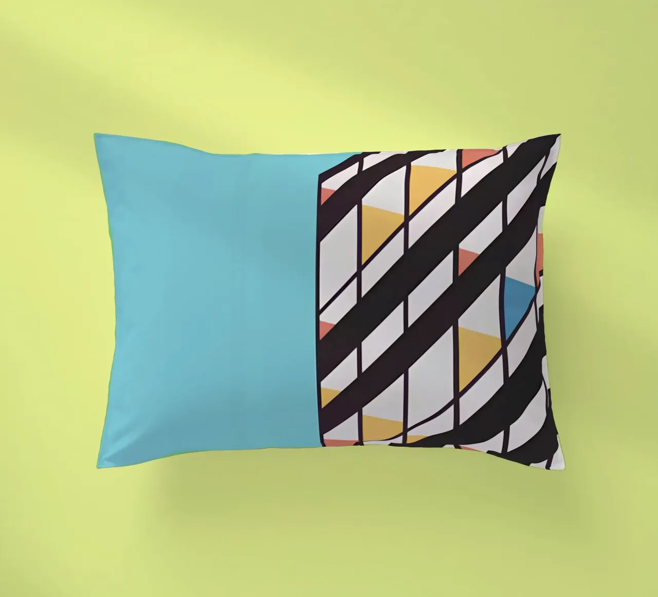 Minimalist Brutalism Art: Modern Architecture, Abstract Geom decorative cushion by NorwesClub