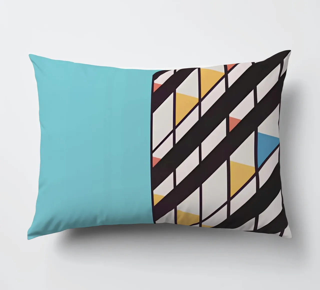 Minimalist Brutalism Art: Modern Architecture, Abstract Geom decorative cushion by NorwesClub