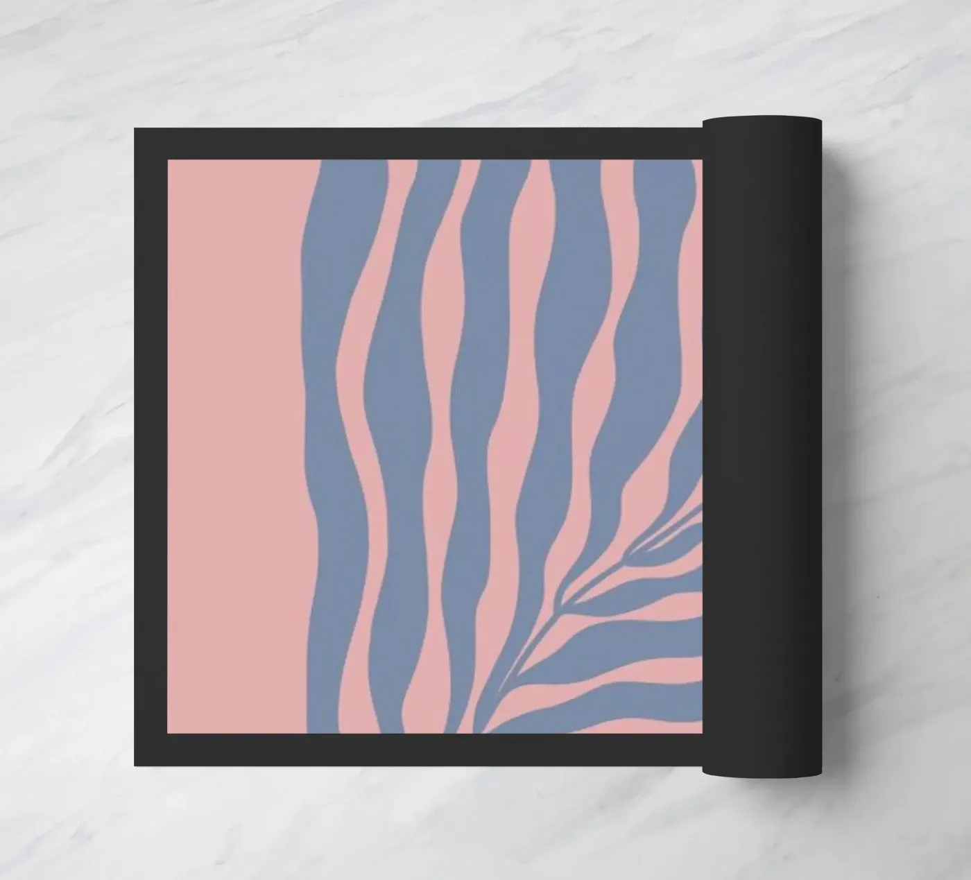 Blue Leaf deurmat van Galaxy Eyes