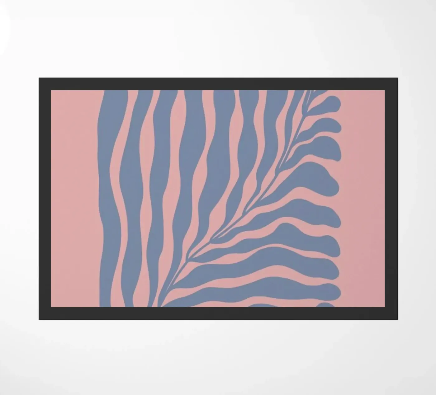 Blue Leaf deurmat van Galaxy Eyes