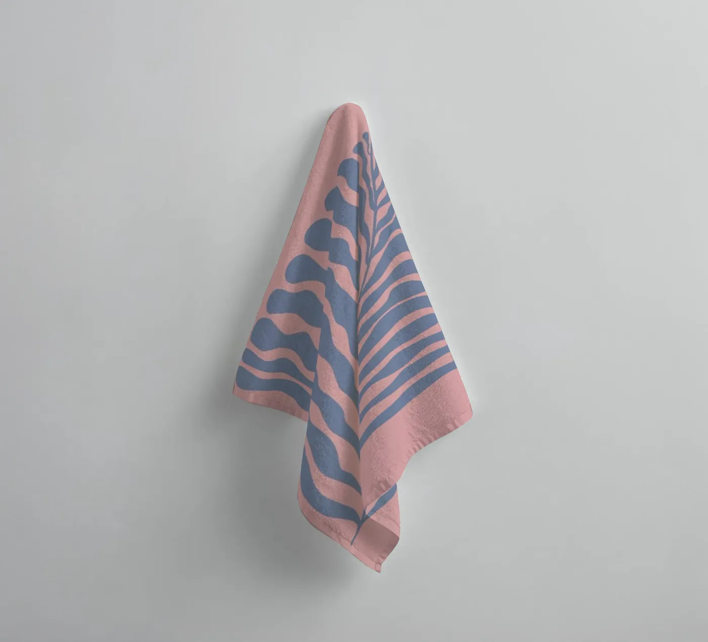 Blue Leaf badhanddoek van Galaxy Eyes