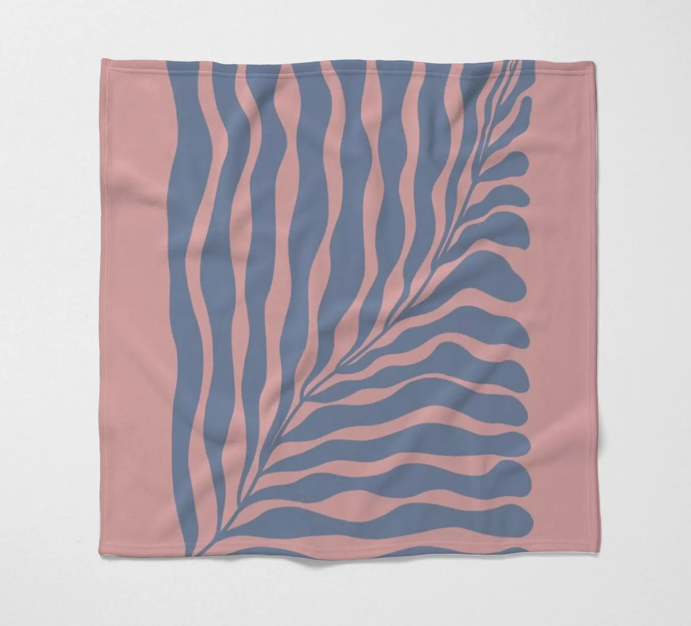 Blue Leaf Fleecedecke von Galaxy Eyes