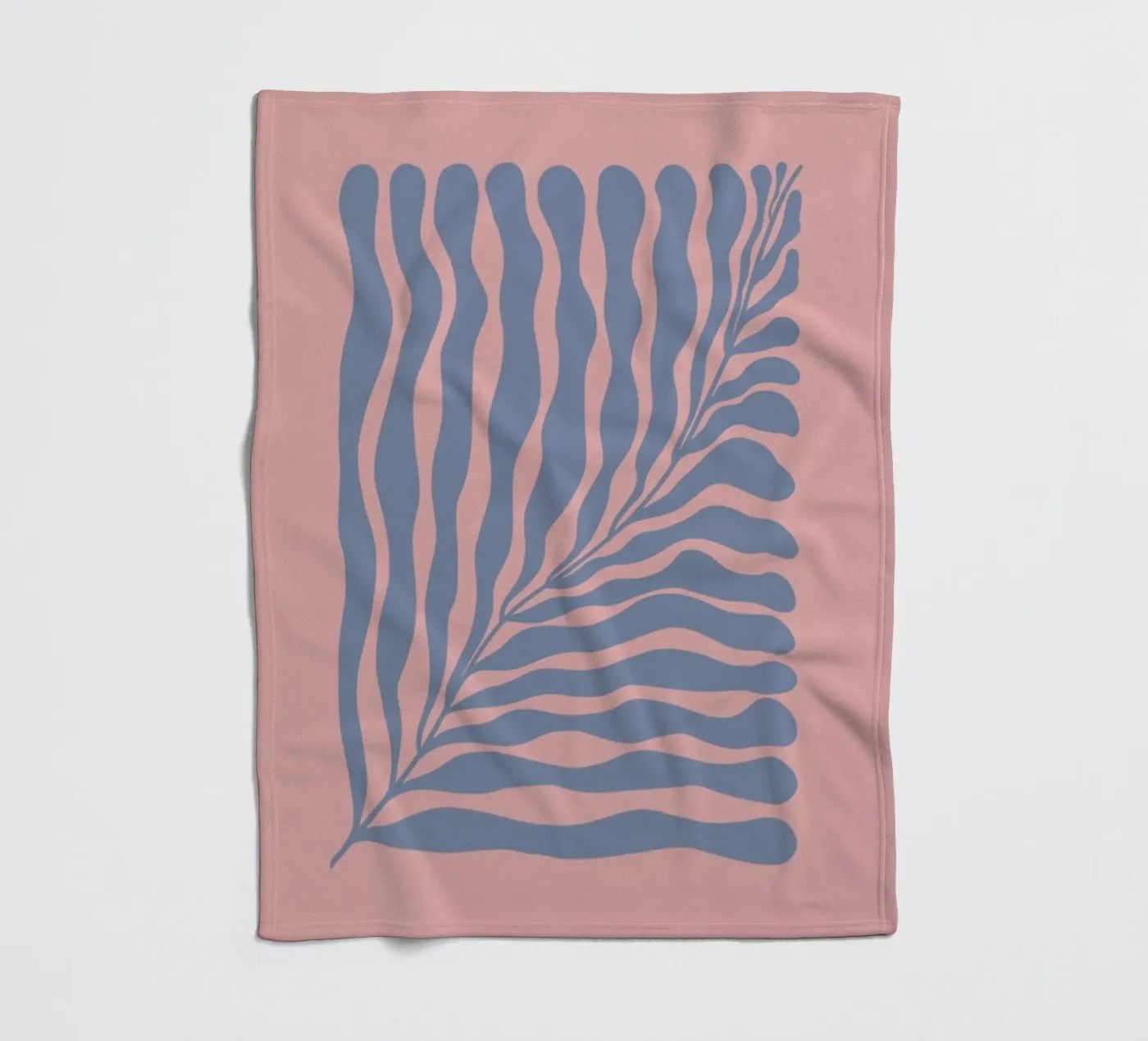 Blue Leaf fleecedeken van Galaxy Eyes