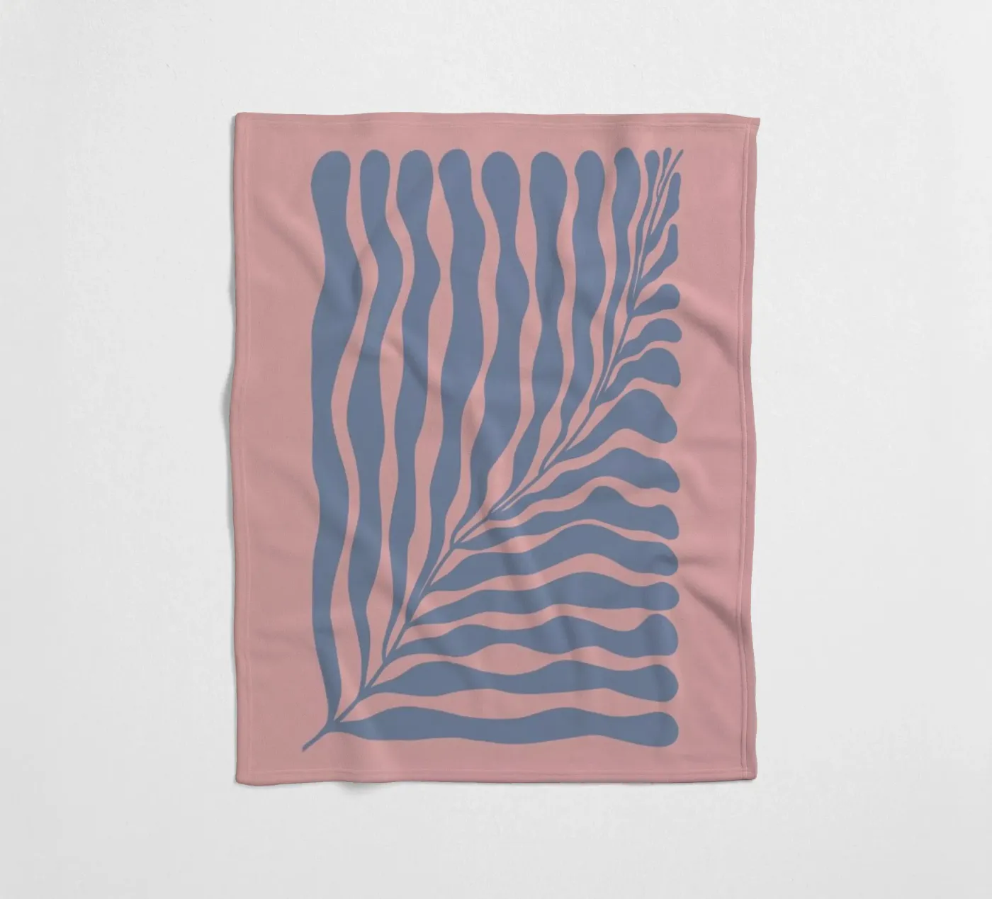 Blue Leaf fleecedeken van Galaxy Eyes