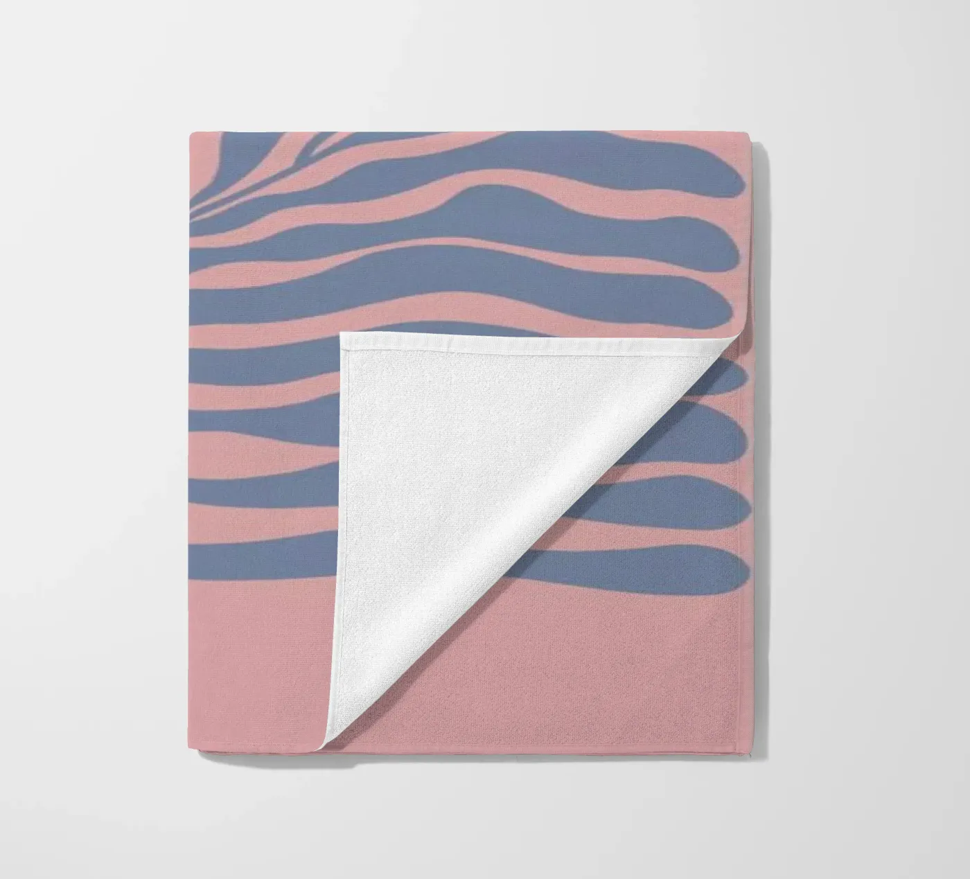 Blue Leaf beach towel by Galaxy Eyes
