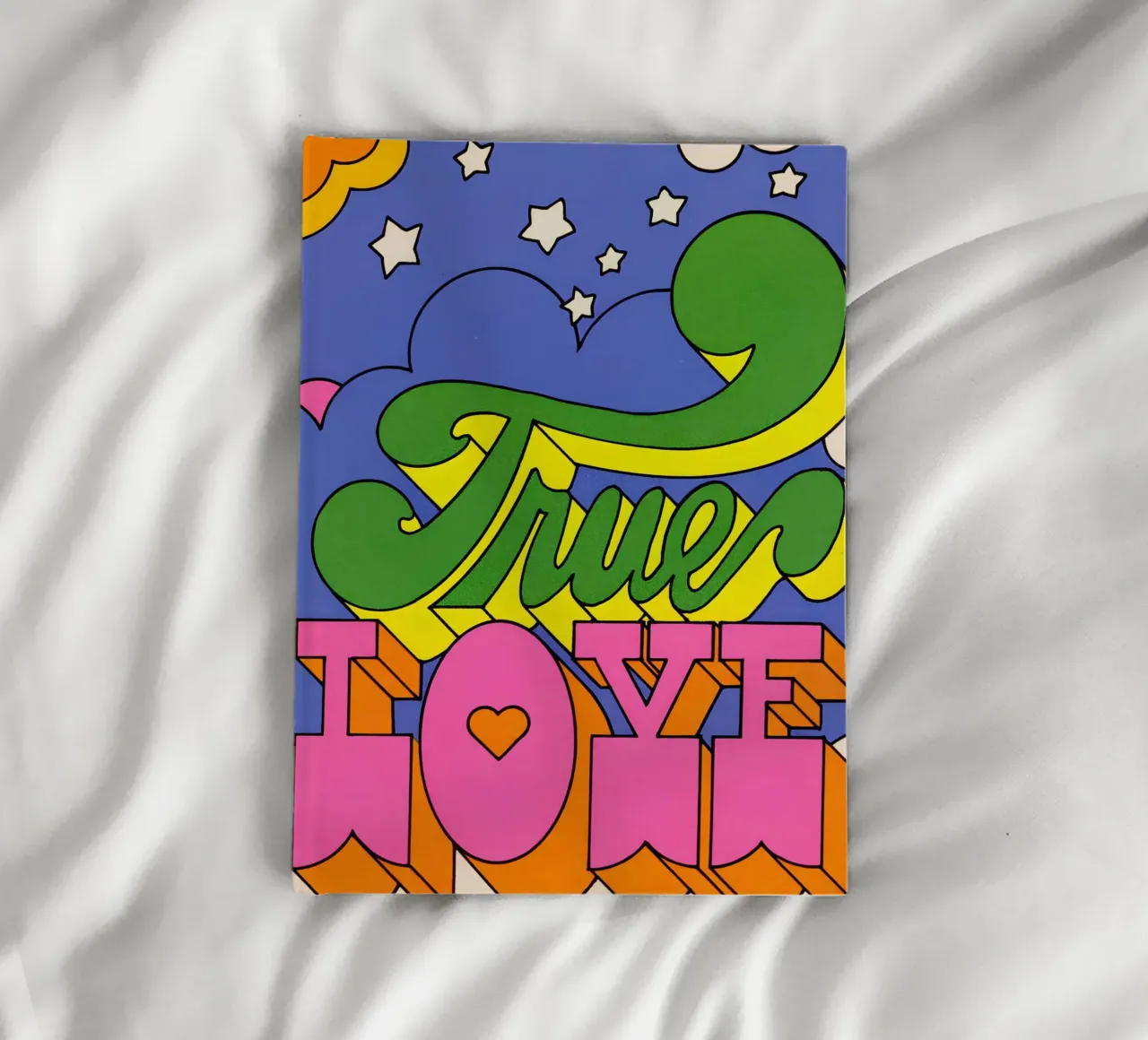 Stampa d'arte psichedelica "True Love" - Estetica Pop Art anni '60 - Tr diario da NorwesClub