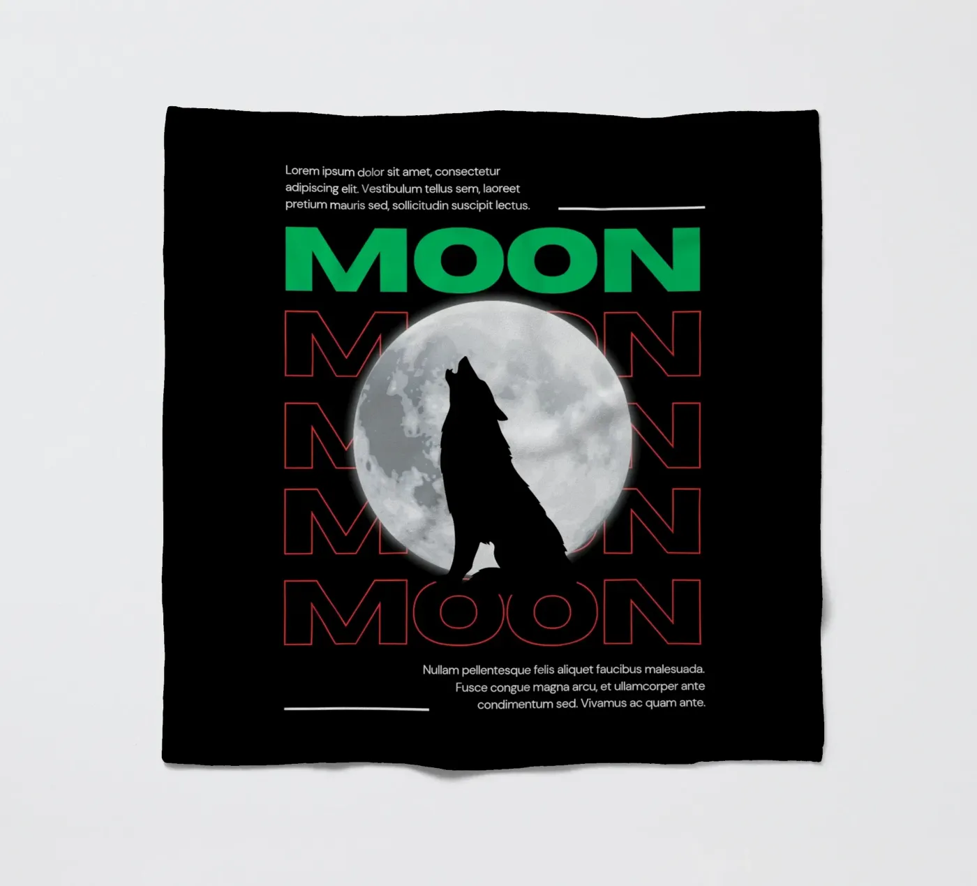 Mondwolf Fleecedecke von Agnazarshop