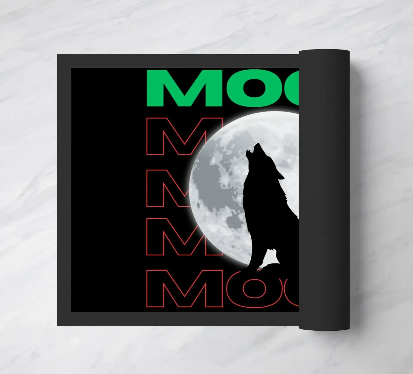 Moon Wolf paillasson de Agnazarshop