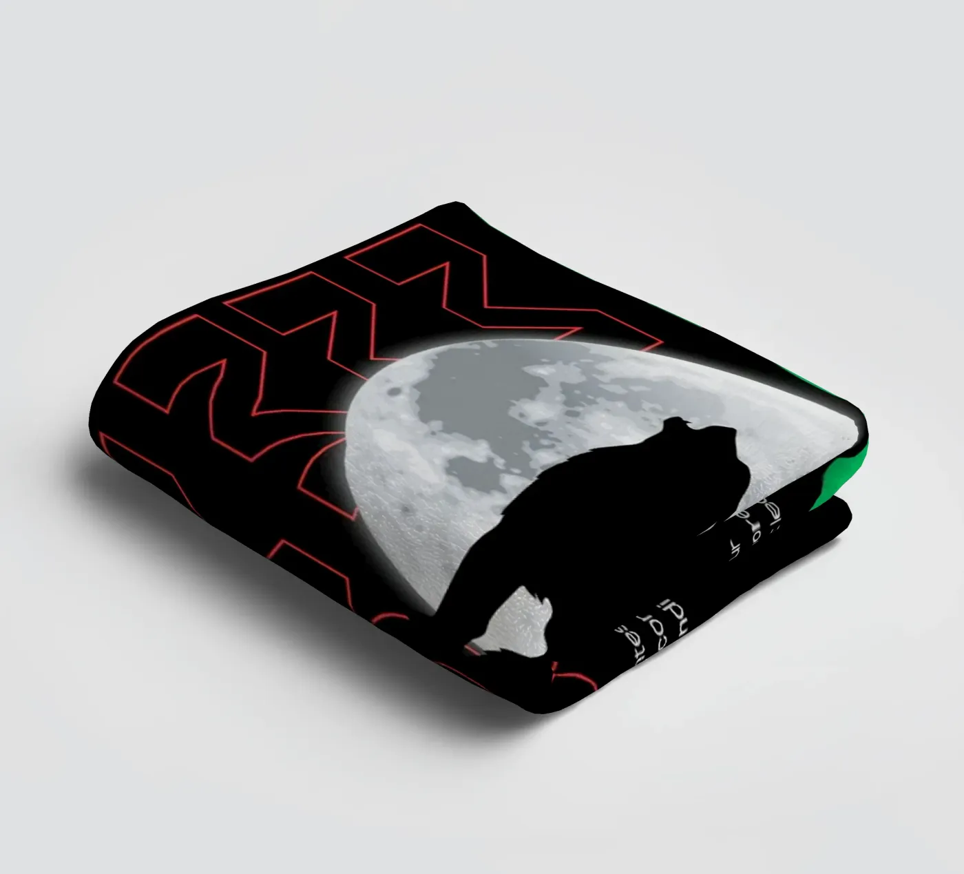 Moon Wolf towel by Agnazarshop