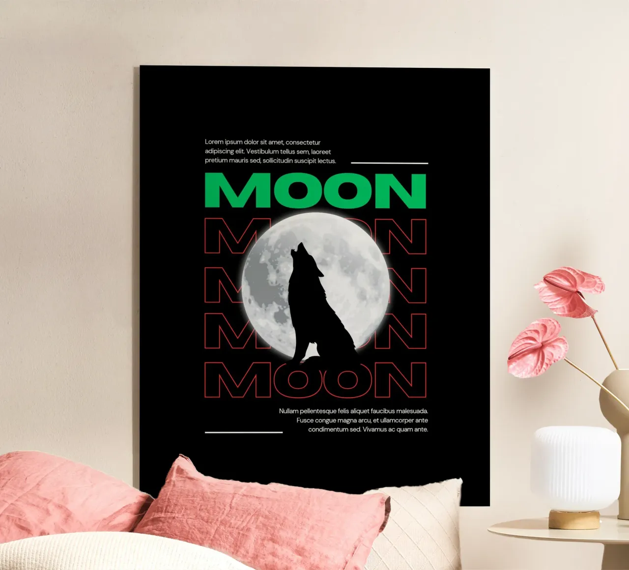 Moon Wolf plexiglass da Agnazarshop