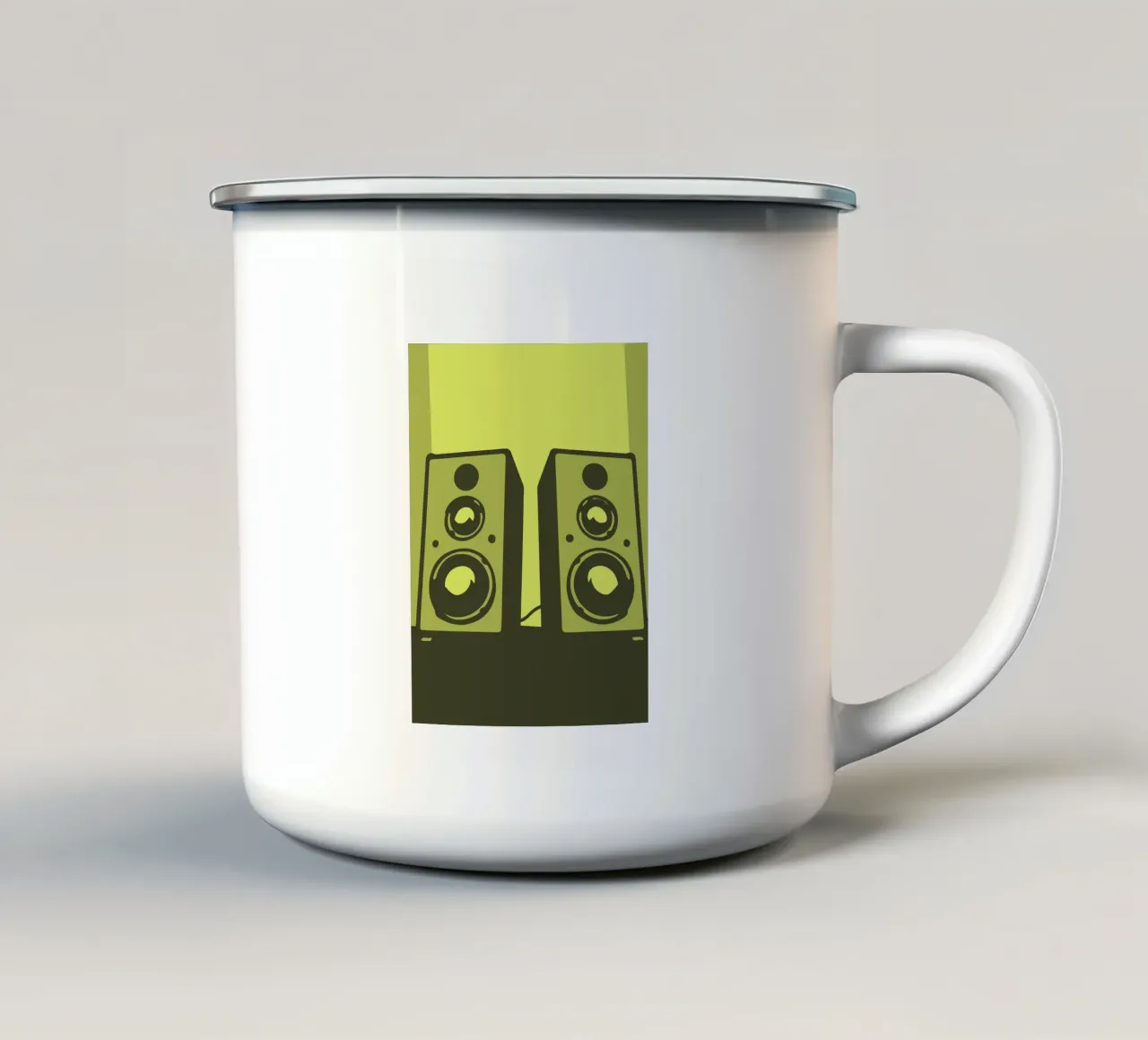 Musica per altoparlanti tazza in smalto da MUSIC EDITION