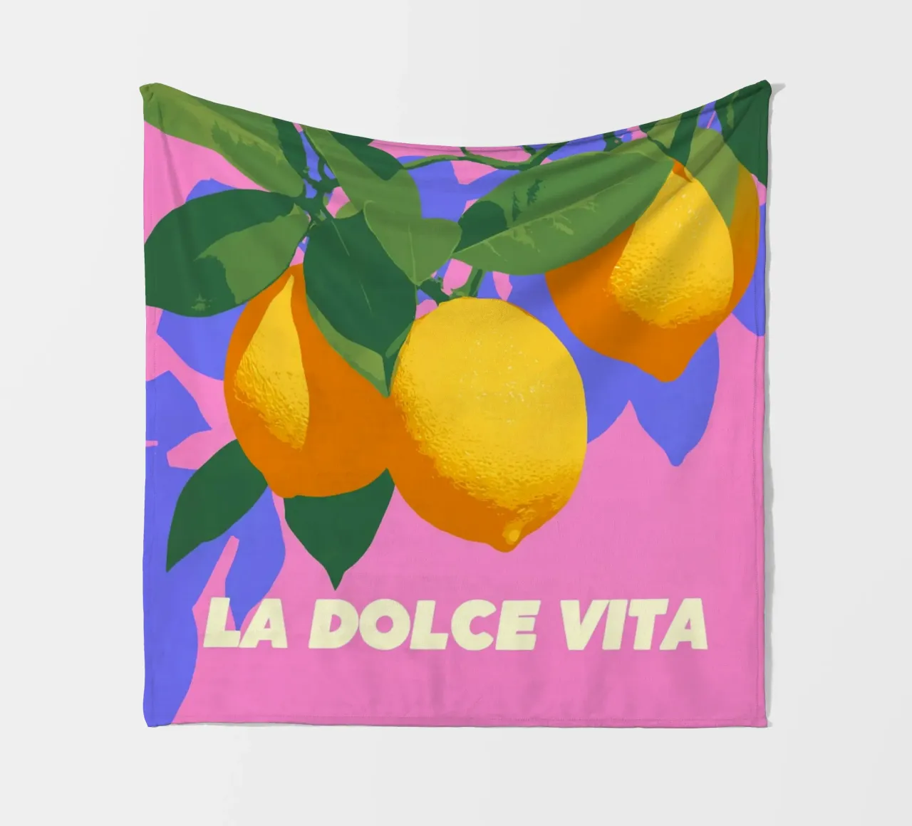 La Dolce Vita, mit Zitronen coperta in pile da Carinaprint