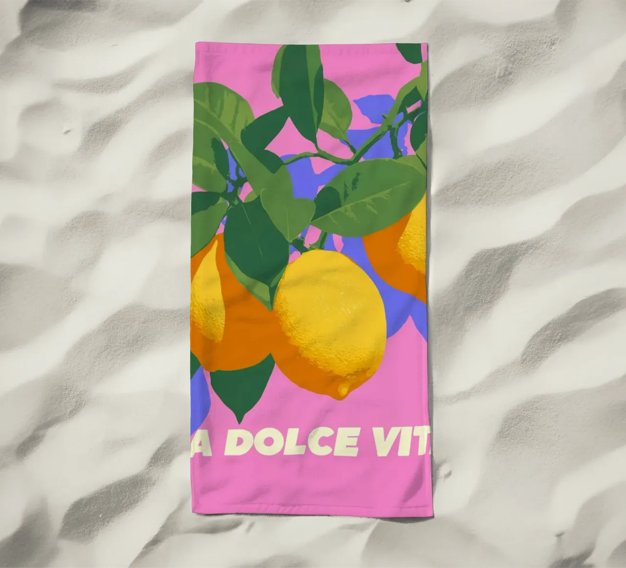 La Dolce Vita, mit Zitronen telo mare da Carinaprint