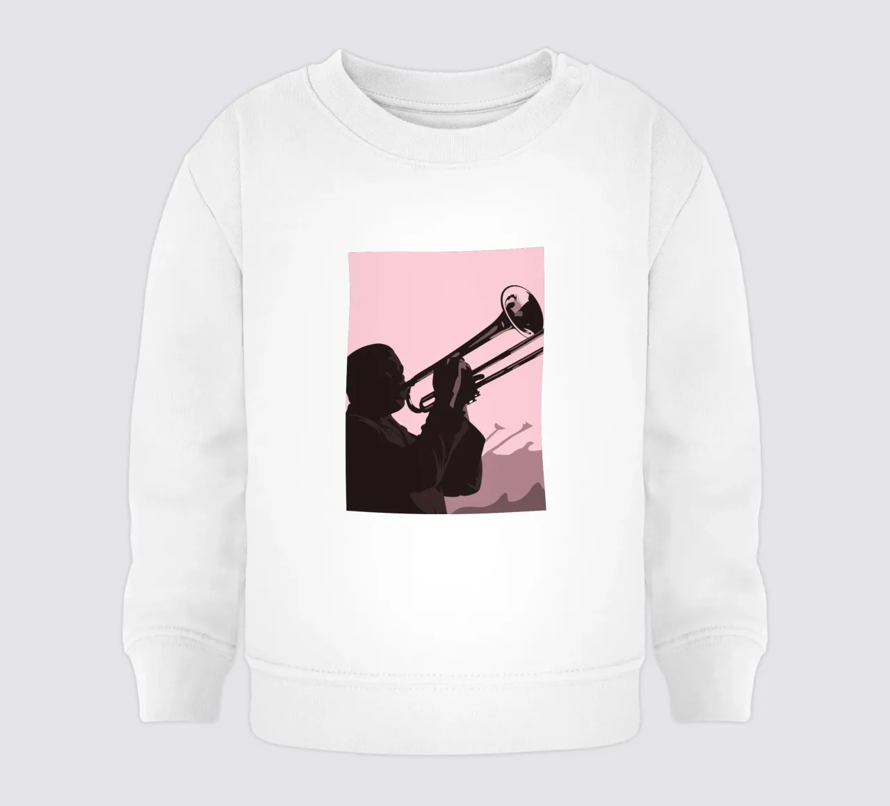 Suonare la tromba felpa neonato da MUSIC EDITION
