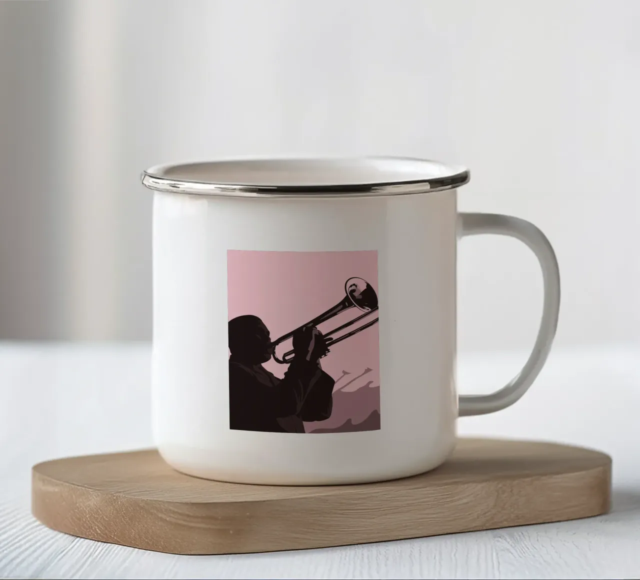 Suonare la tromba tazza in smalto da MUSIC EDITION