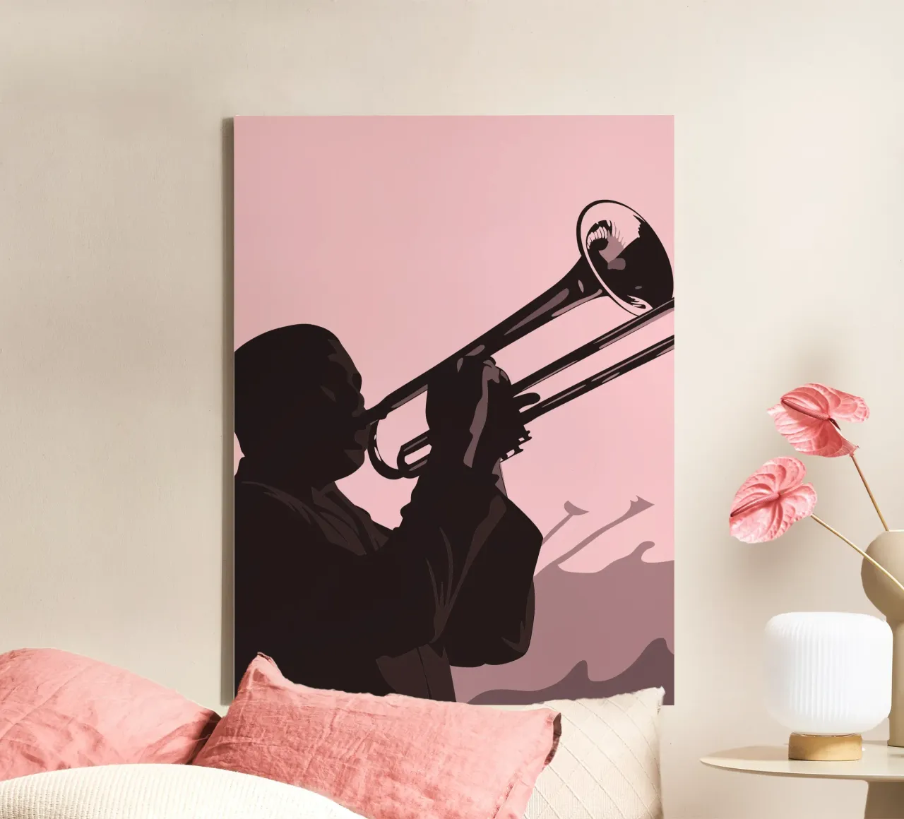 Suonare la tromba tela con Cornice a cassetta da MUSIC EDITION