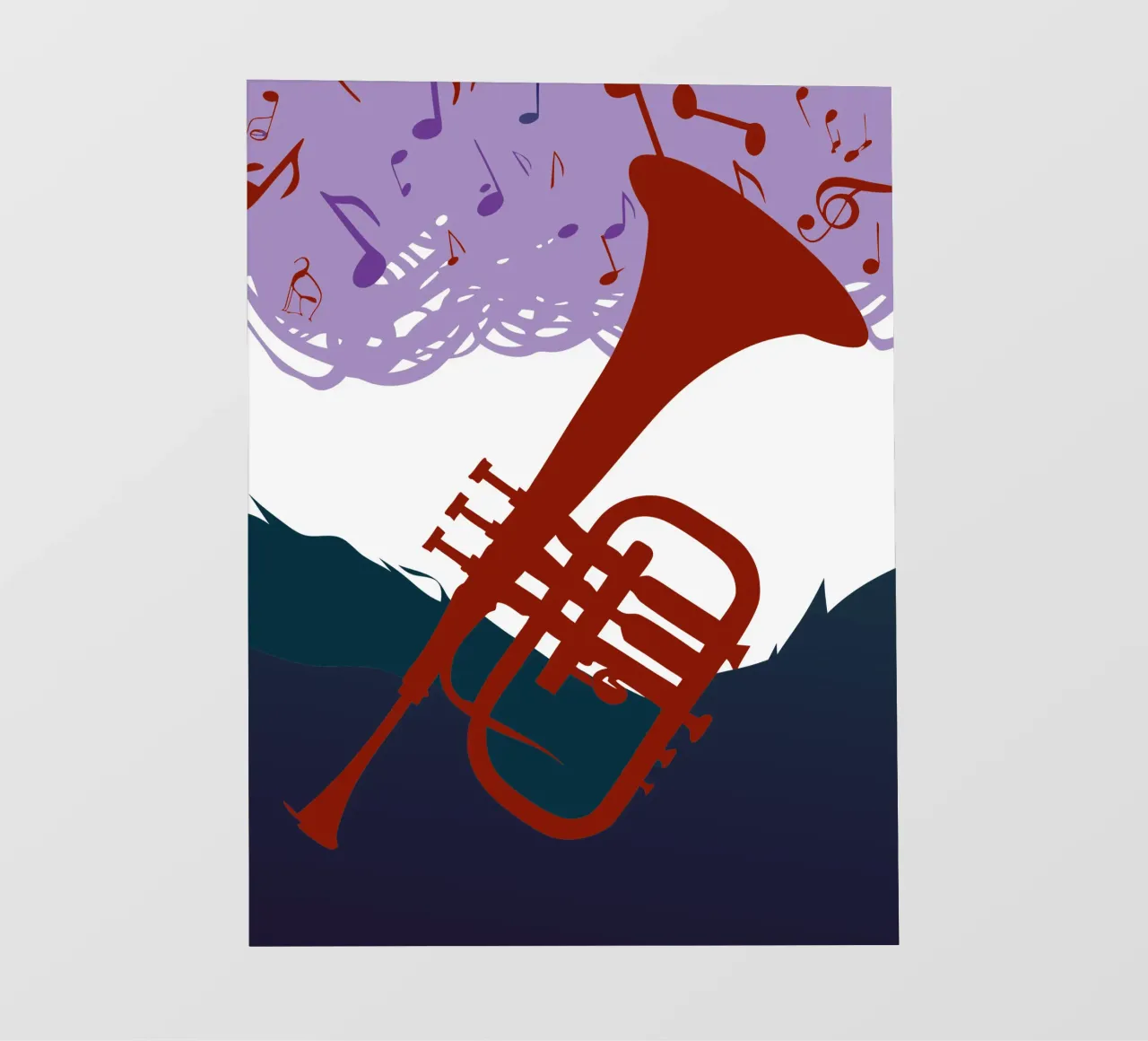 Suonare la tromba telo in pvc da MUSIC EDITION