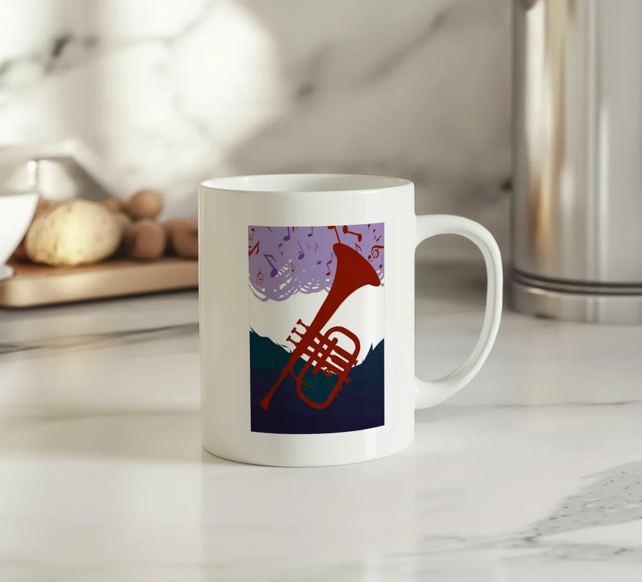 Suonare la tromba tazza in ceramica da MUSIC EDITION