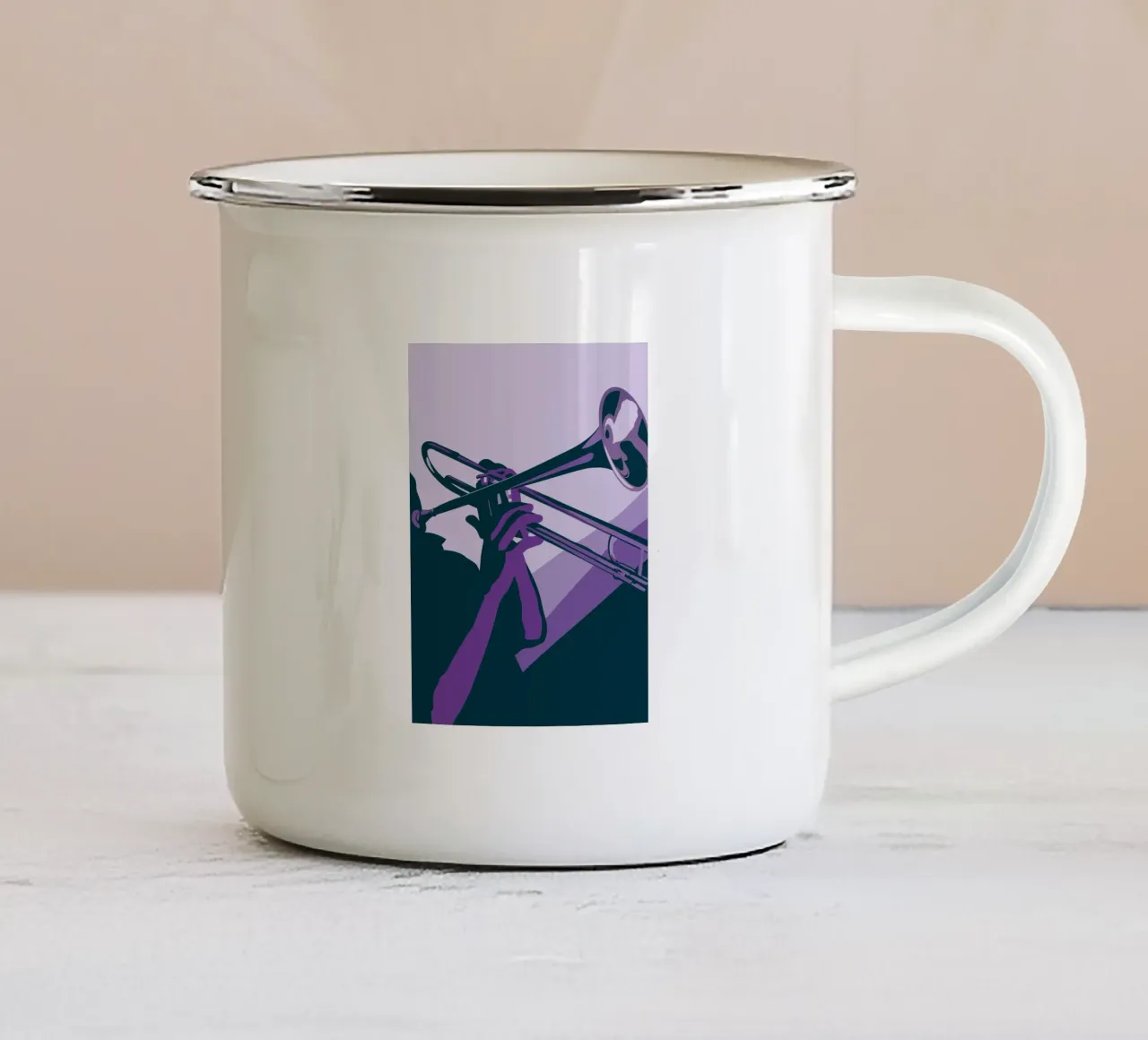Suonare la tromba tazza in smalto da MUSIC EDITION