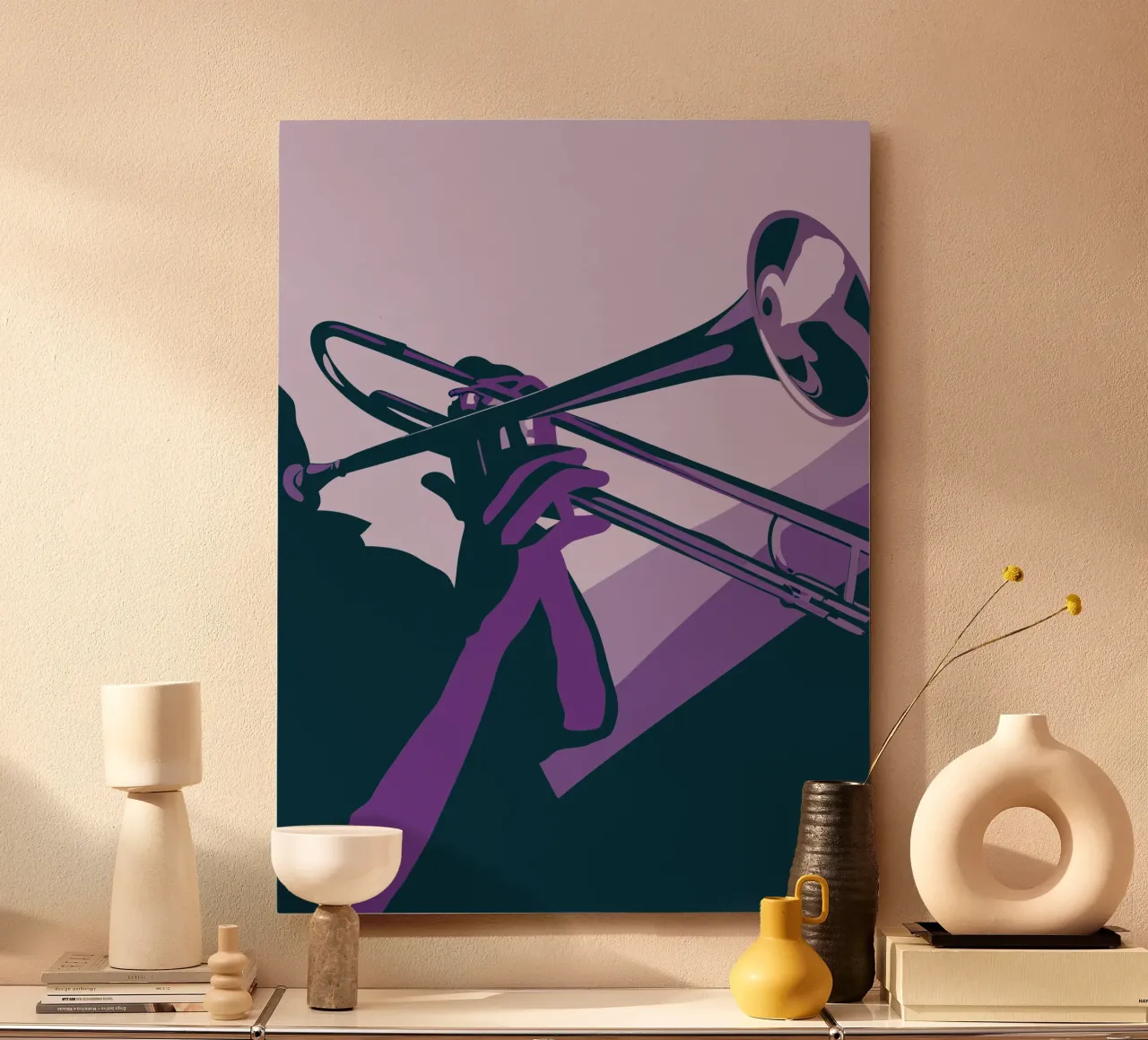 Suonare la tromba alluminio dibond da MUSIC EDITION