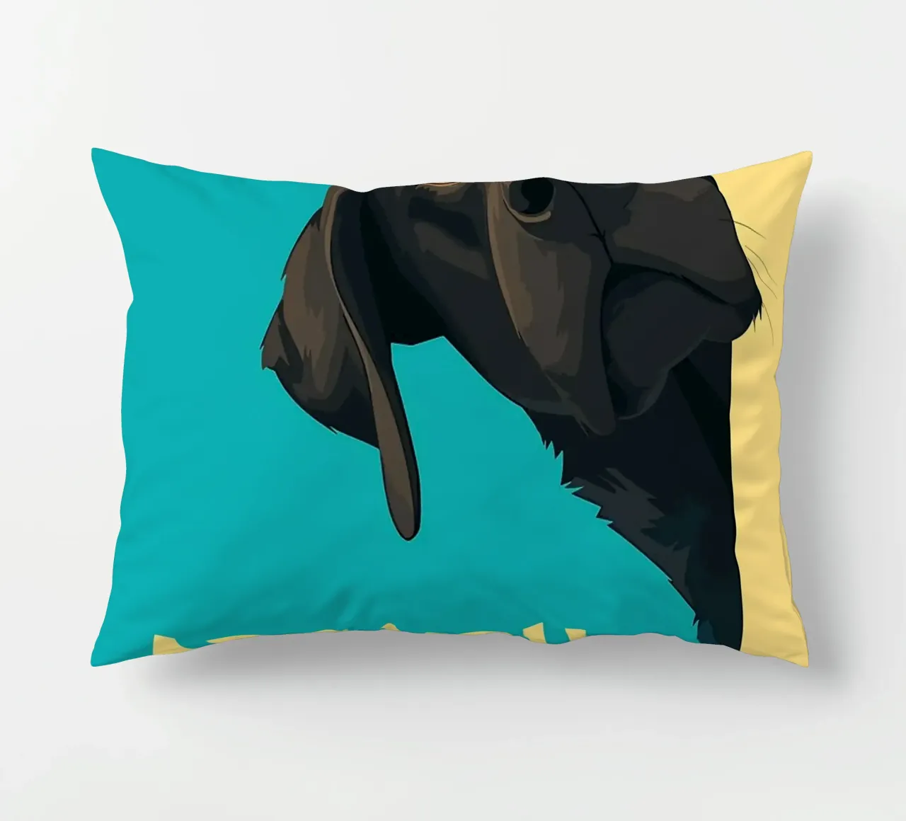 dog question playful humor decorative cushion by Kirsten C Nolan