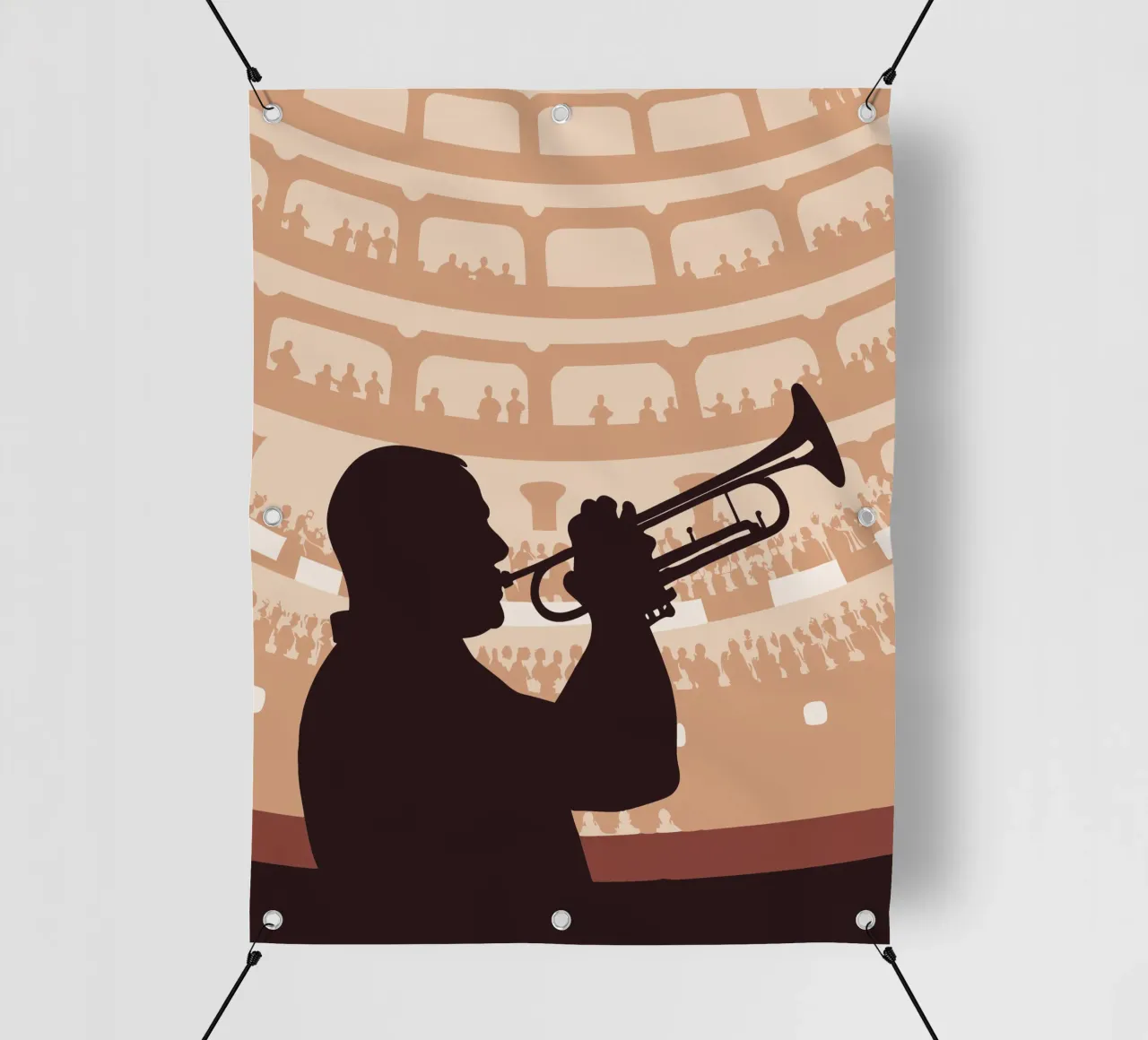 Suonare la tromba telo in pvc da MUSIC EDITION