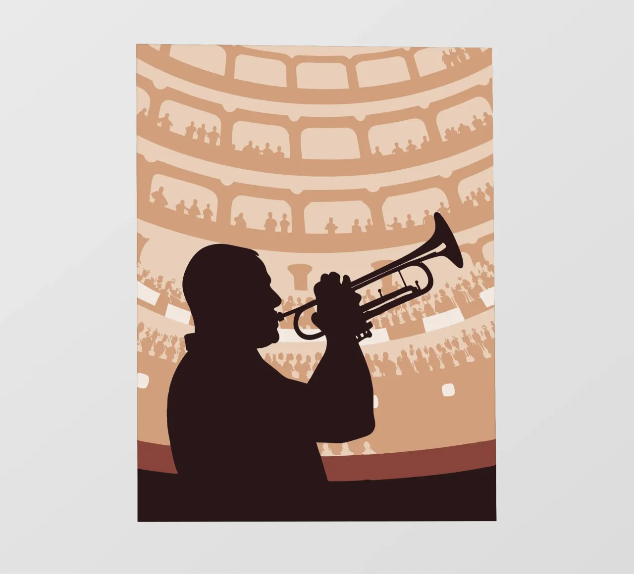Suonare la tromba telo in pvc da MUSIC EDITION