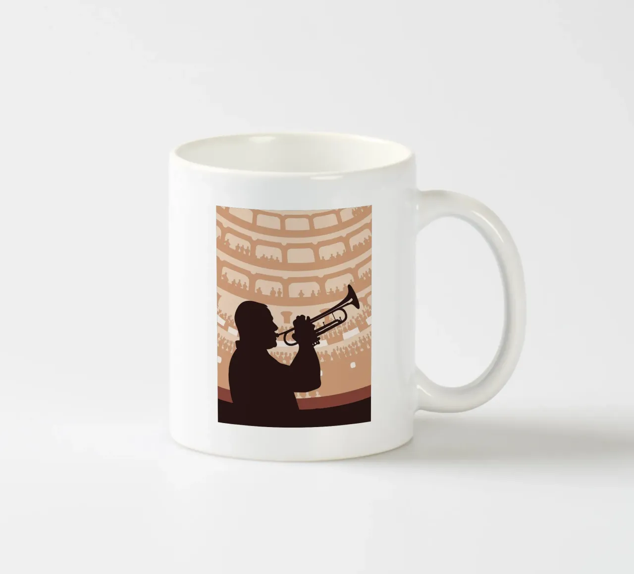 Suonare la tromba tazza in ceramica da MUSIC EDITION