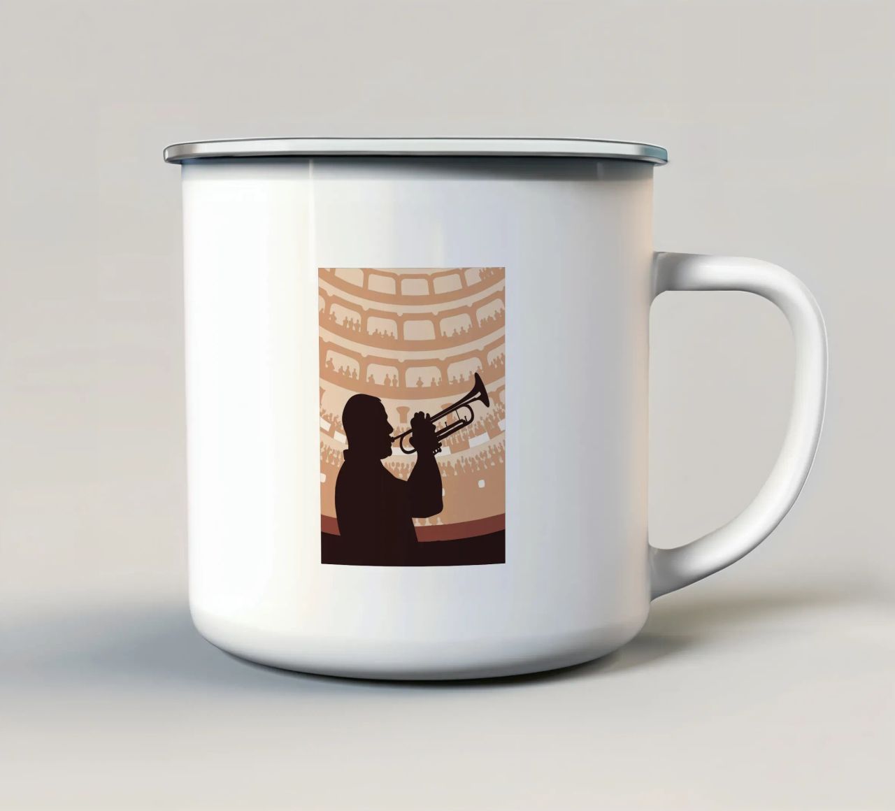 Suonare la tromba tazza in smalto da MUSIC EDITION