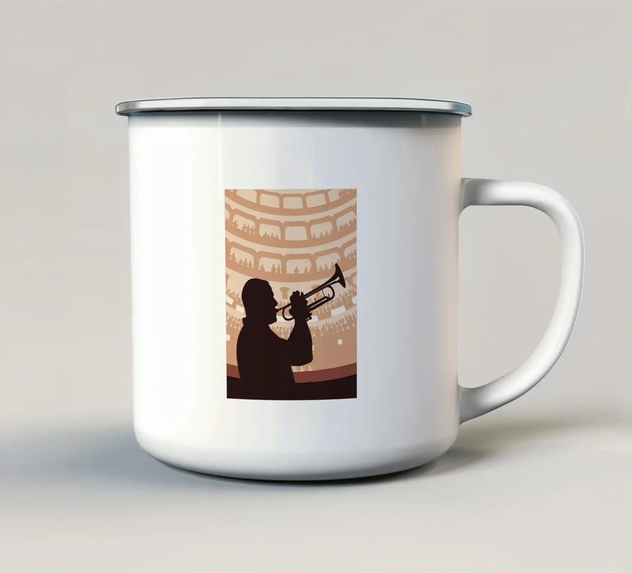 Suonare la tromba tazza in smalto da MUSIC EDITION