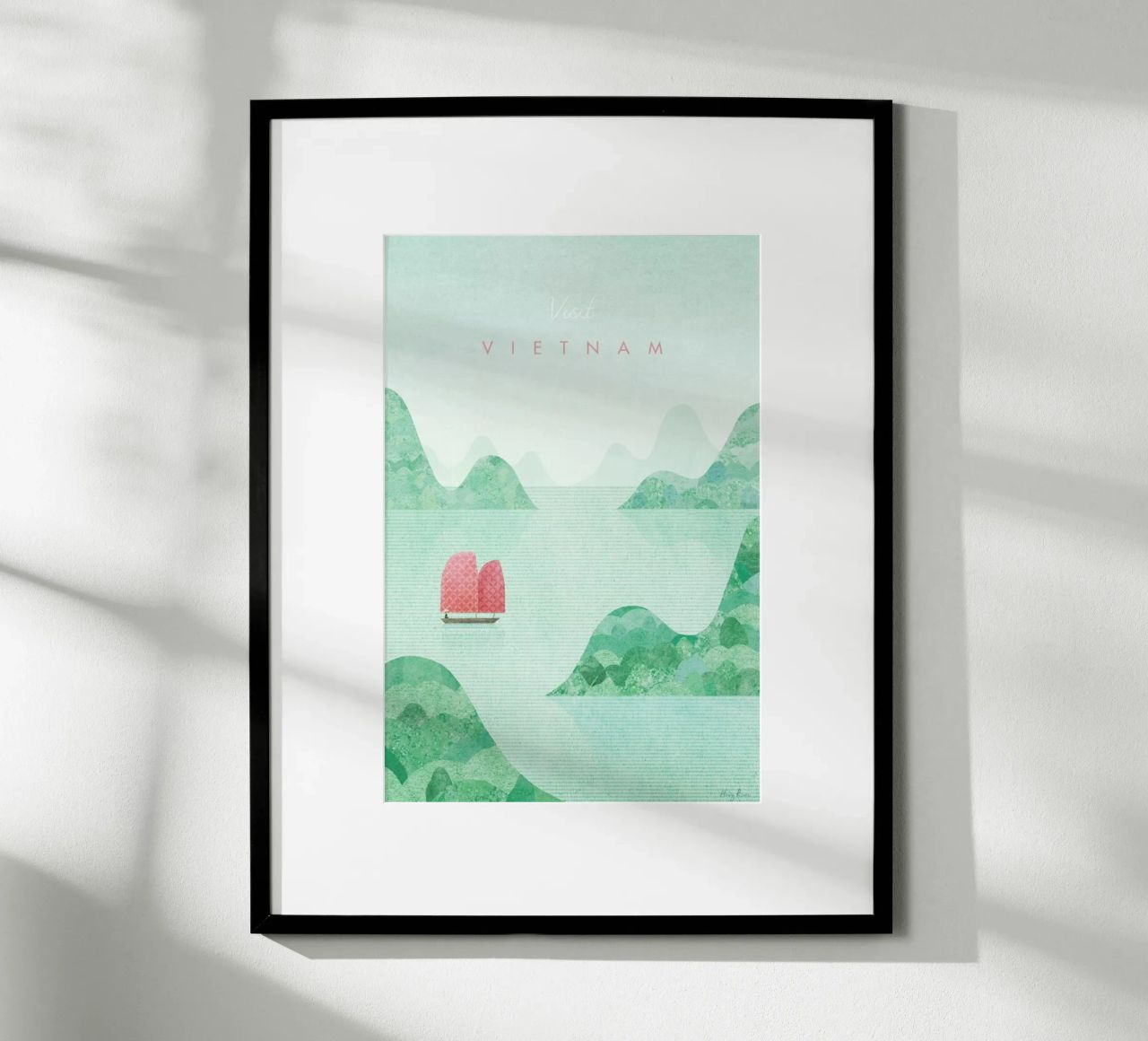 Vietnam poster with plastic frame by Henry Rivers
