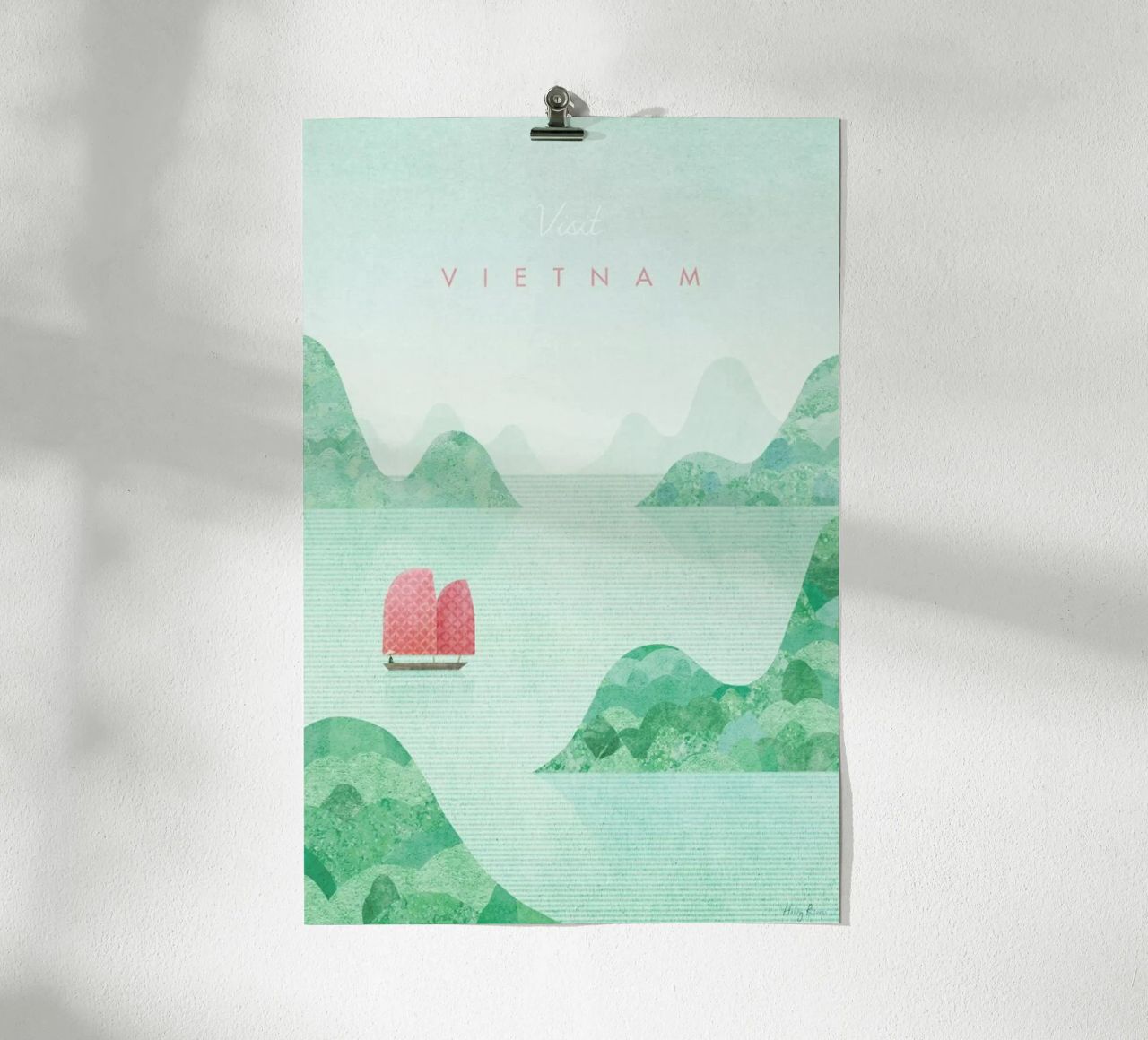 Vietnam poster with plastic frame by Henry Rivers