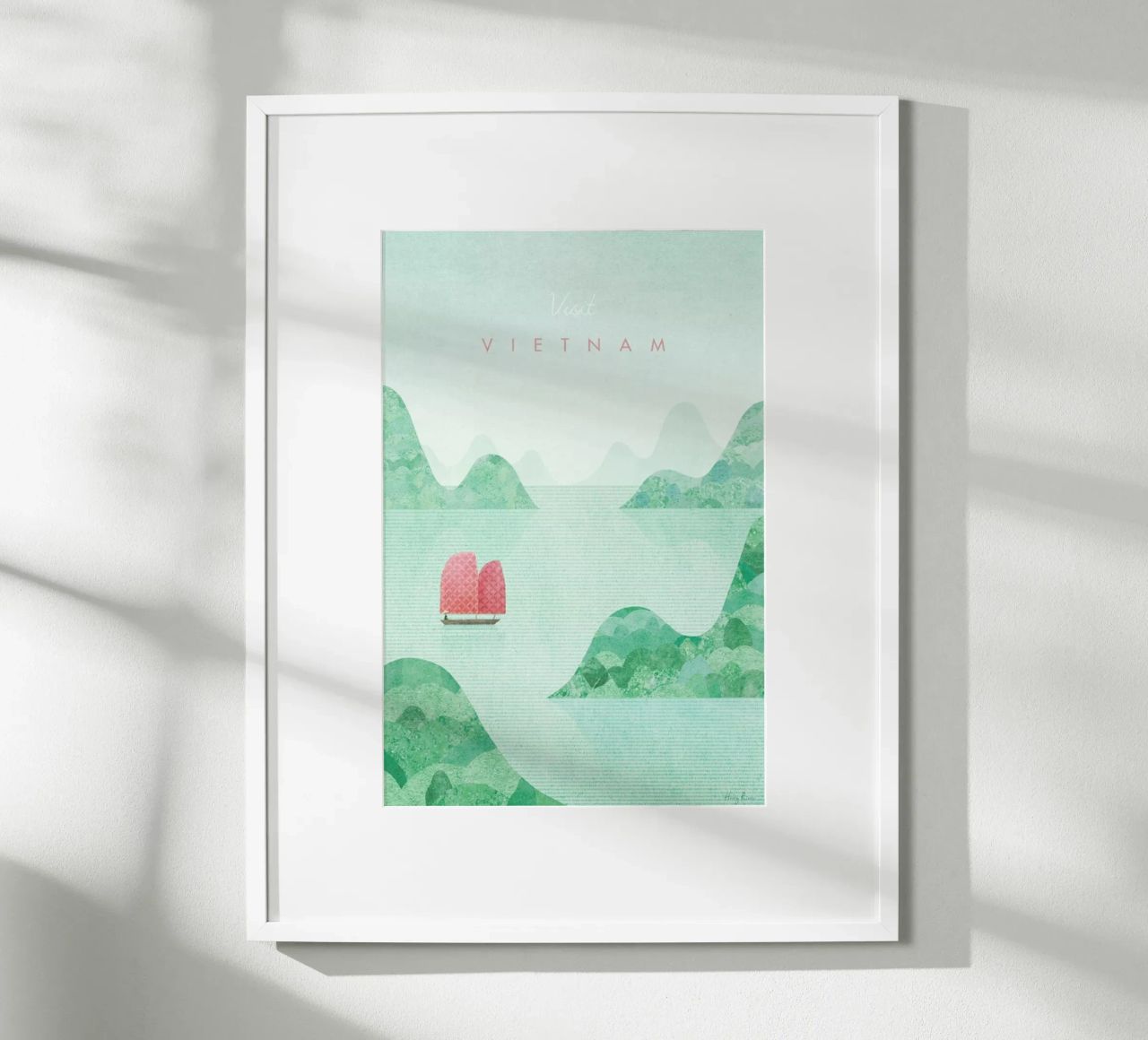 Vietnam poster with plastic frame by Henry Rivers